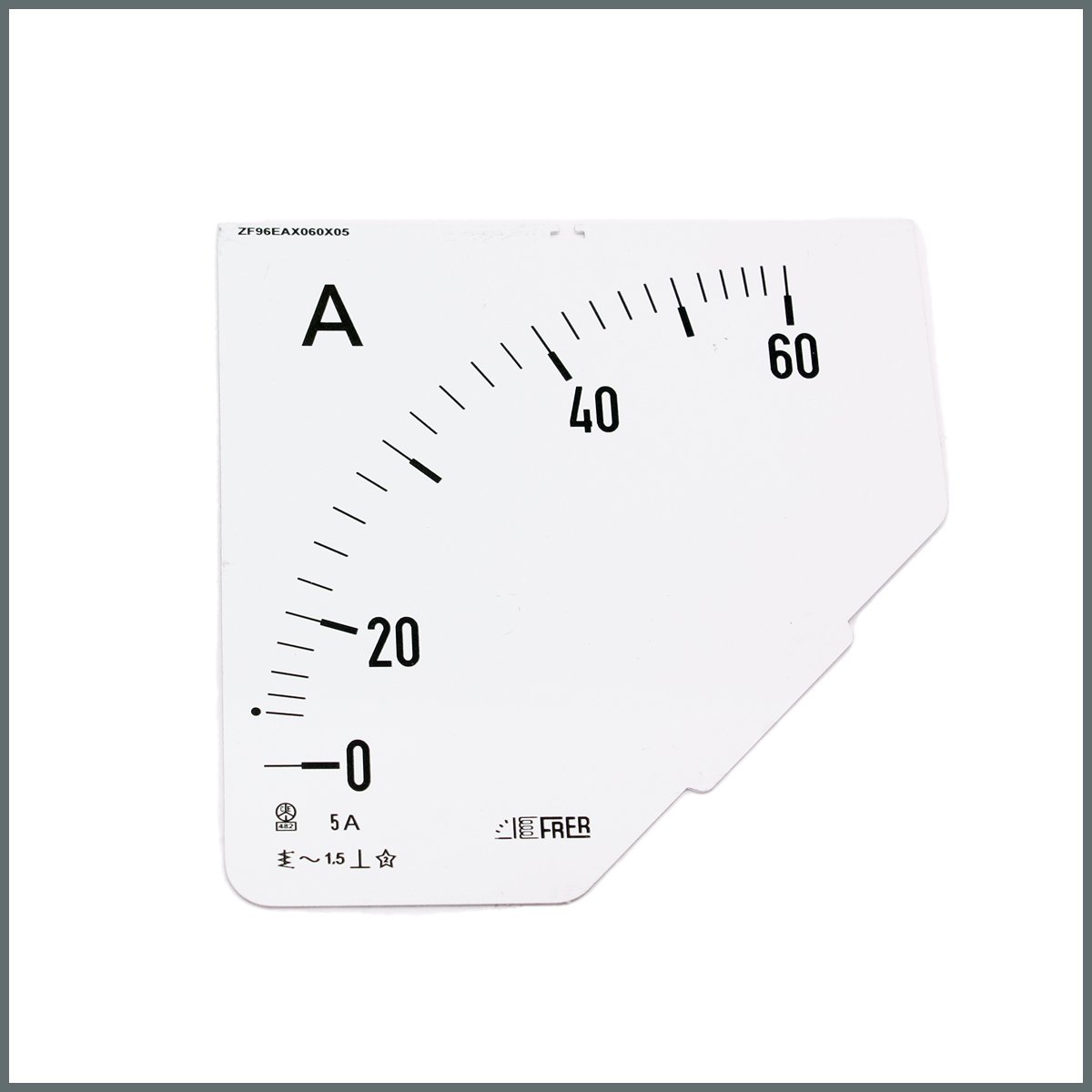 Frer Ampermetre Ölçü Kartı (96x96 mm.) 60/5A ve Fiyatları | NOVSEN