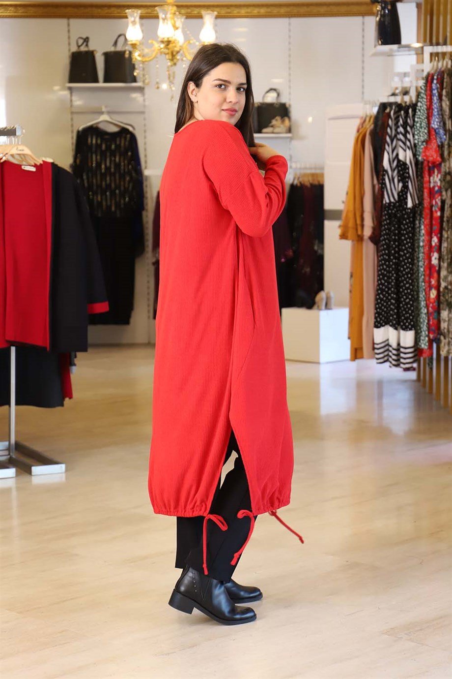 Büyük Beden Nilüfer Triko Tunik Kırmızı | Bedrinxxl | Büyük Beden Abiye  Elbise, Tunik, Genç Buyuk Beden Elbise Tesettür Modelleri ve Fiyatları