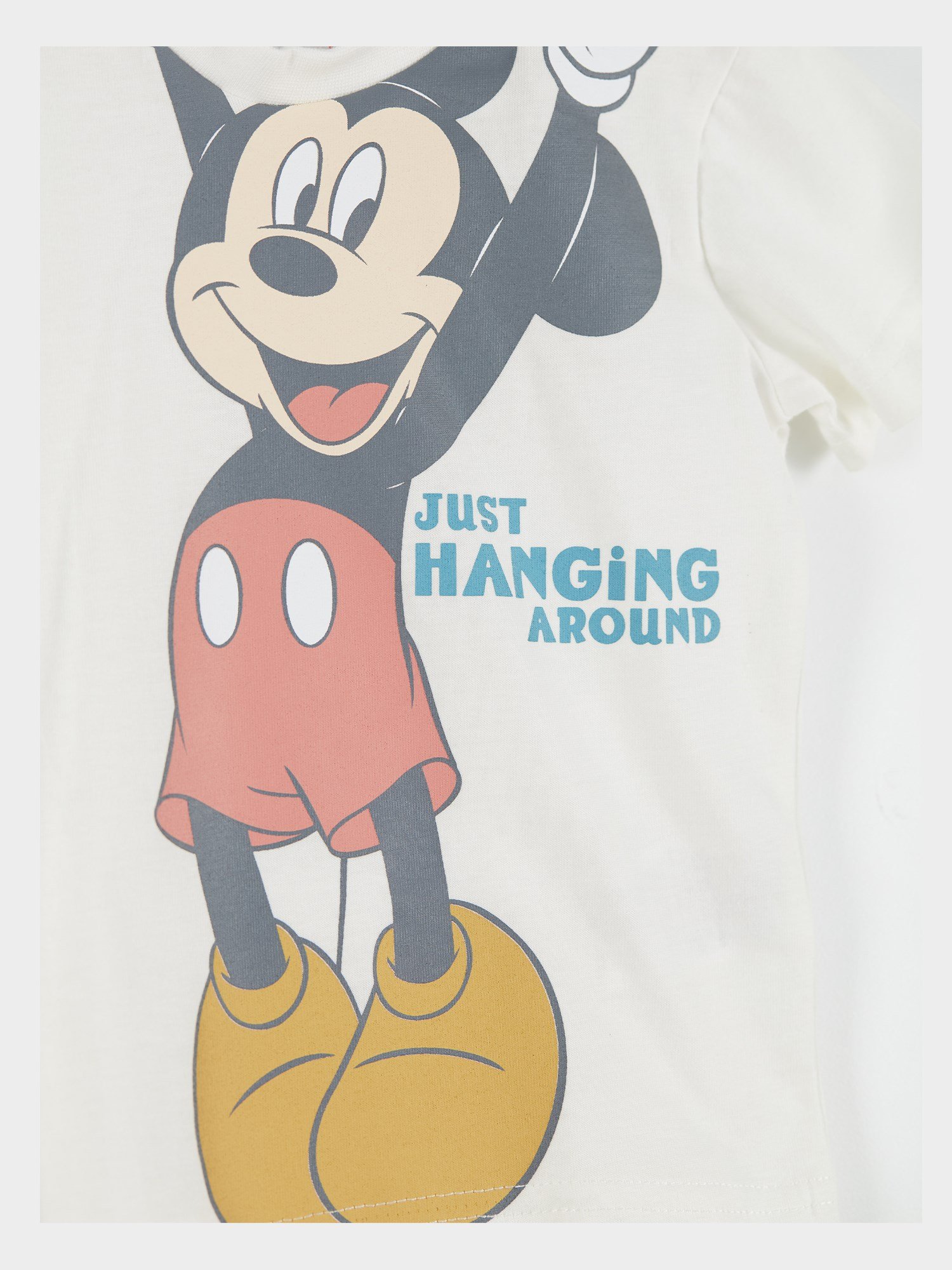 Disney Mickey Mouse Lisanslı Erkek Bebek Tişört ve Salopet 2'li Takım 20885