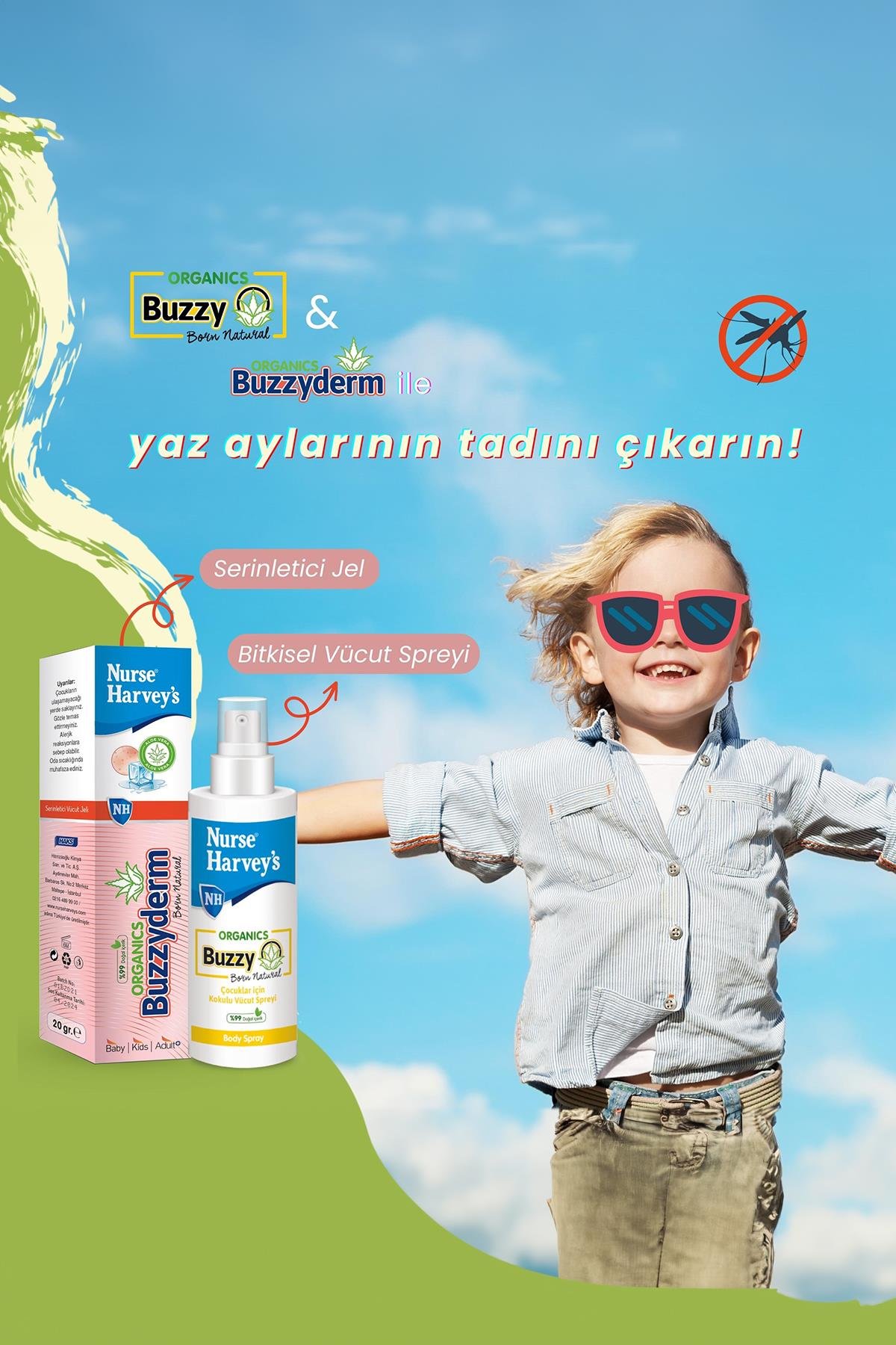 Nurse Harvey's Organics Buzz Off Sinek & Haşere Kovucu Sprey 175 ml