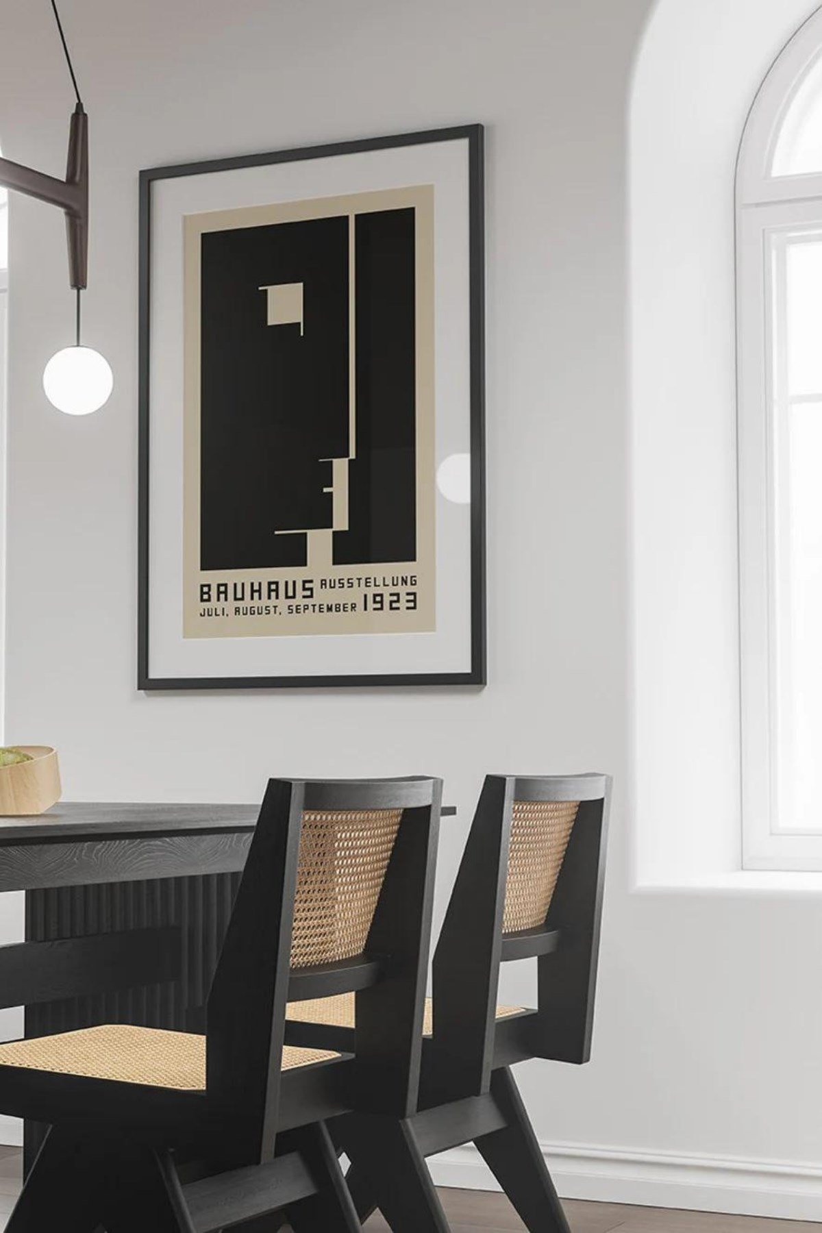 Bauhaus Çerçevesiz Poster Afiş - Salon Oturma Yatak Odası Ofis Antre için  Duvar Dekoru