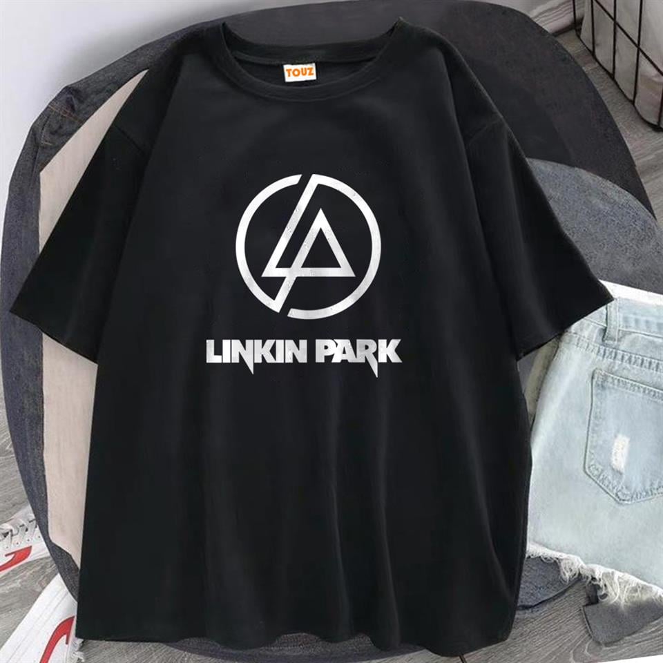 Rock Serisi Linkin Park Logo Siyah Unisex Oversize T-shirt | T-SHİRT