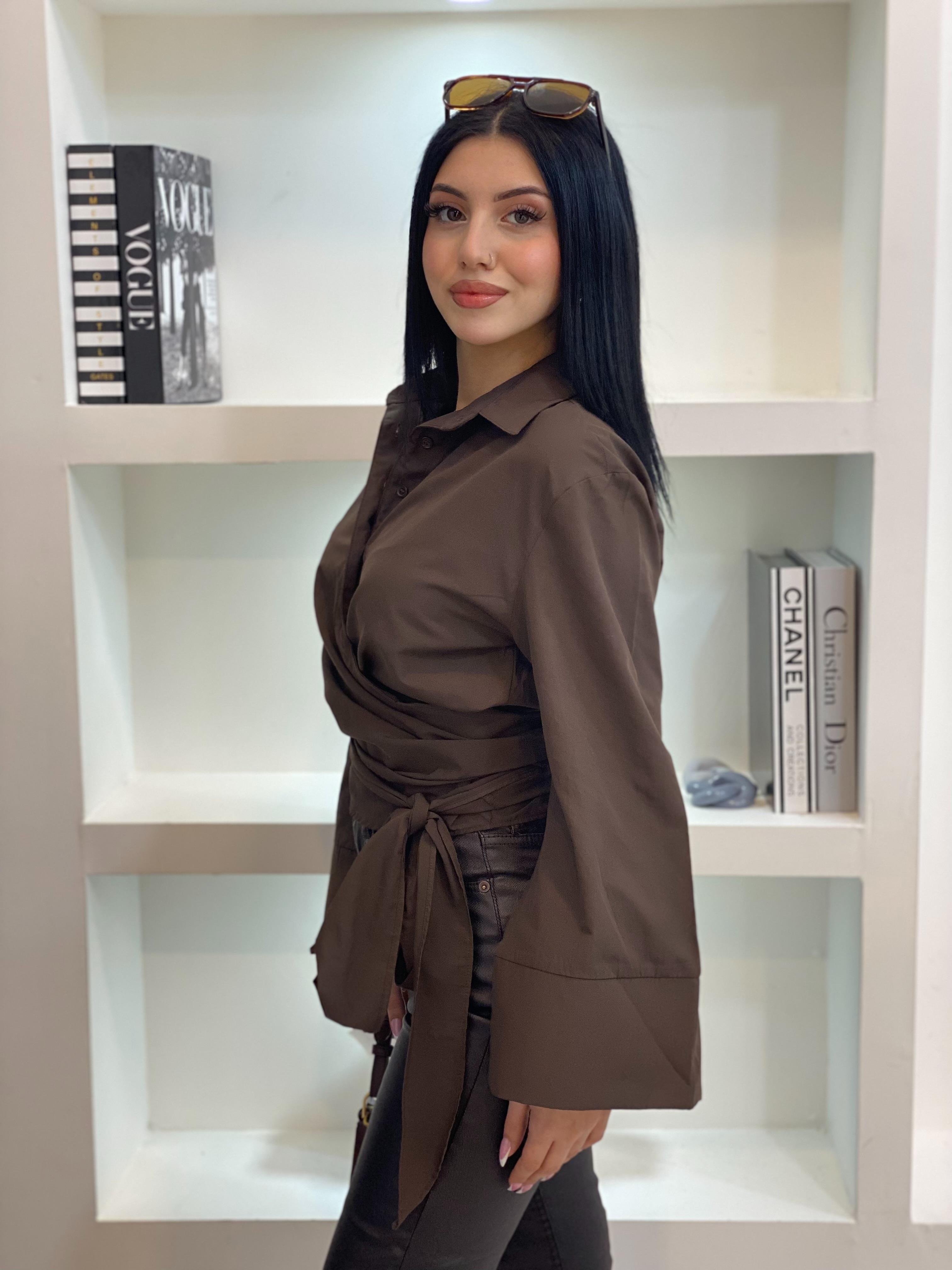 Acı Kahve Premium Kalite Bağlamalı Model Gömlek 