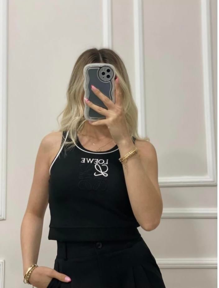 Siyah Marka Model Logolu Crop