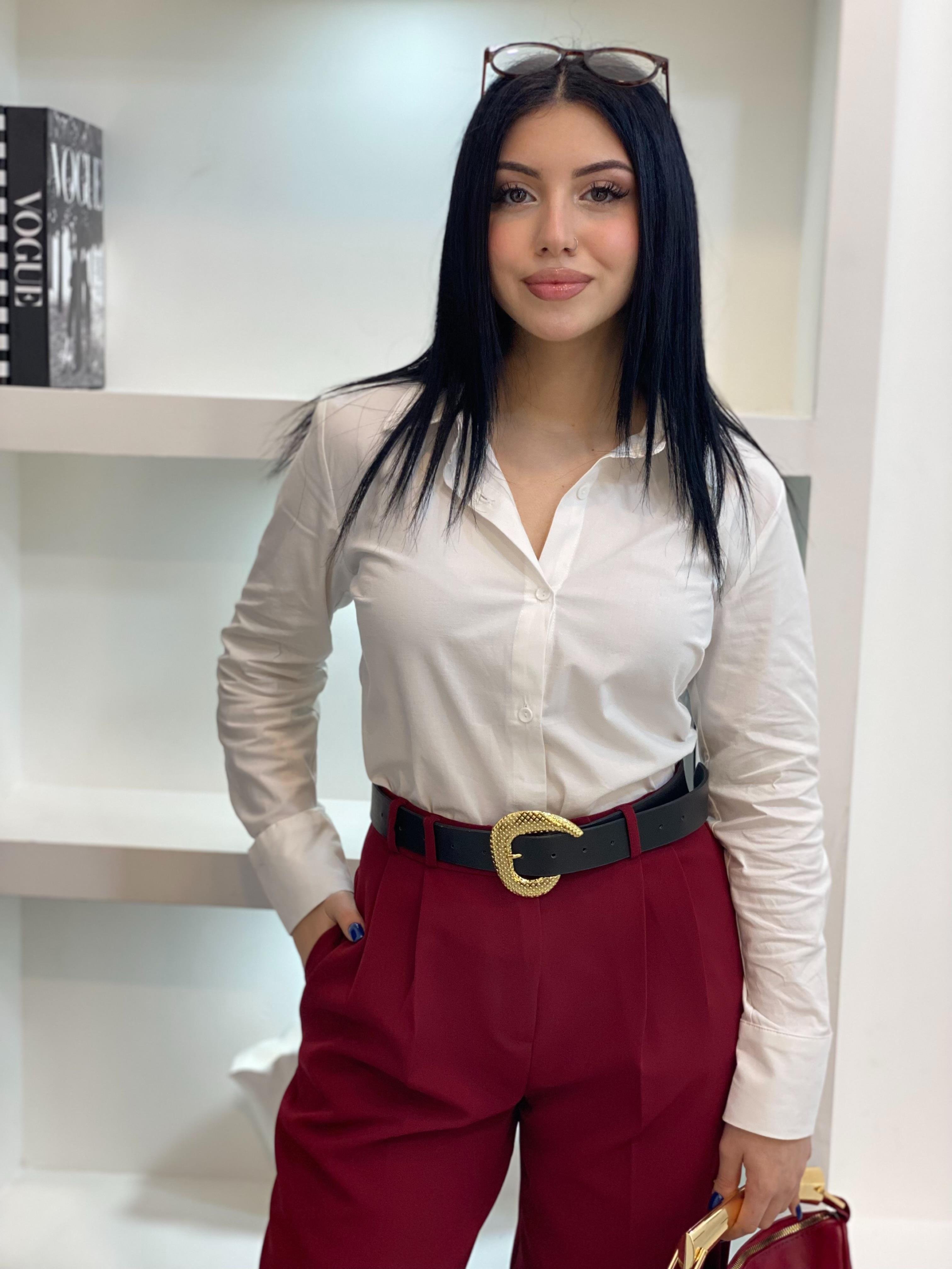 ZR Marka Beyaz Uzun Kol Fit Gömlek 