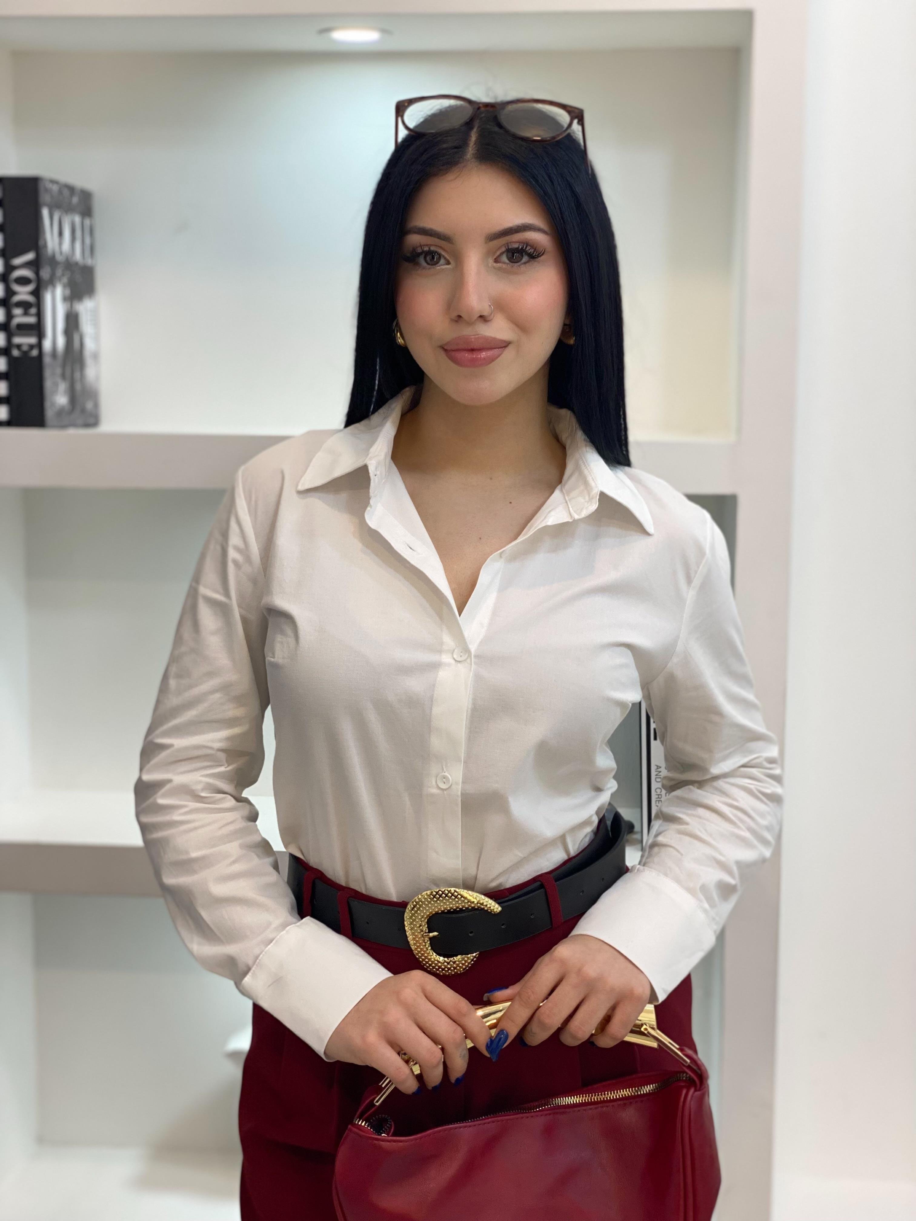 ZR Marka Beyaz Uzun Kol Fit Gömlek 