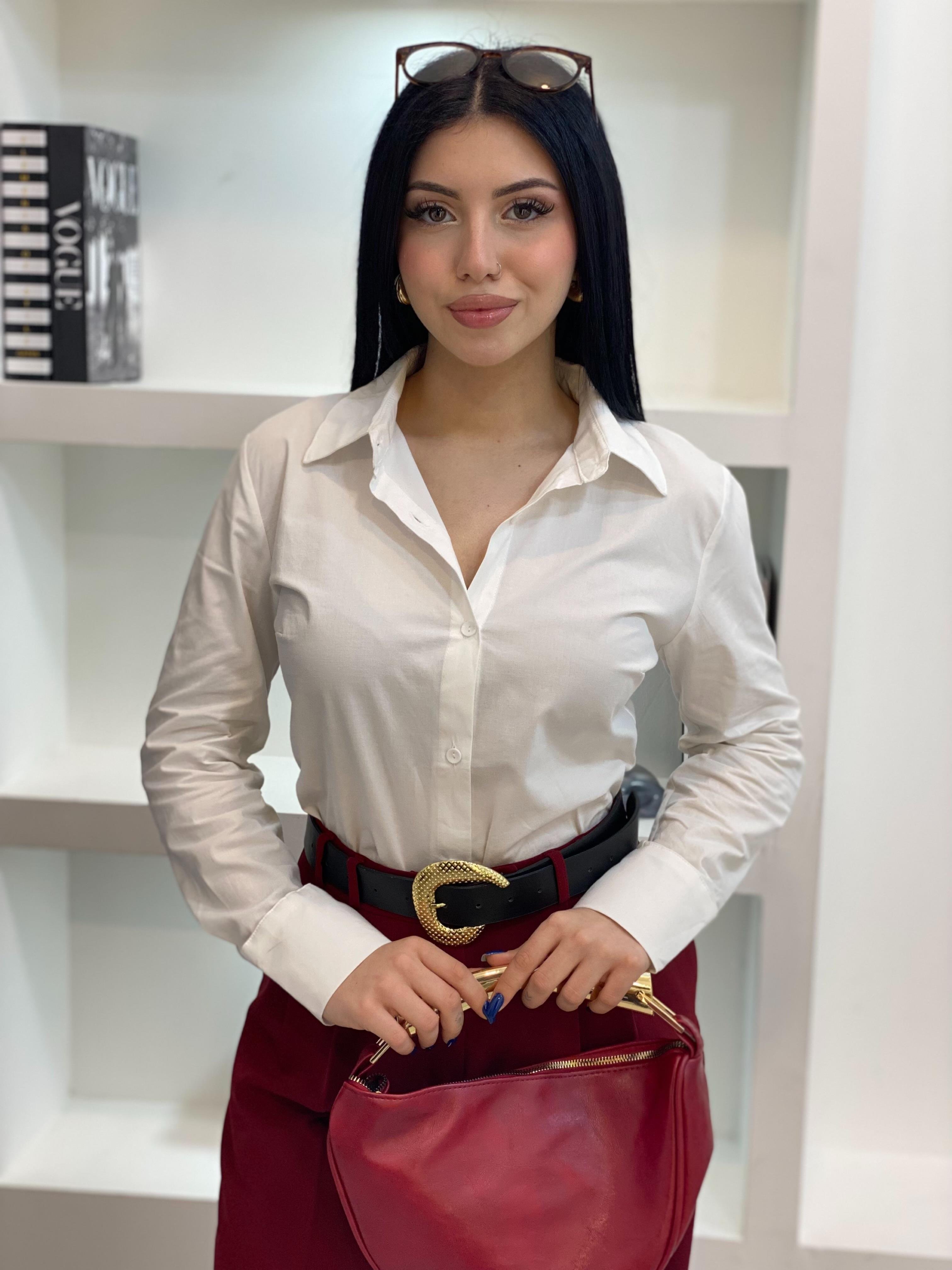 ZR Marka Beyaz Uzun Kol Fit Gömlek 
