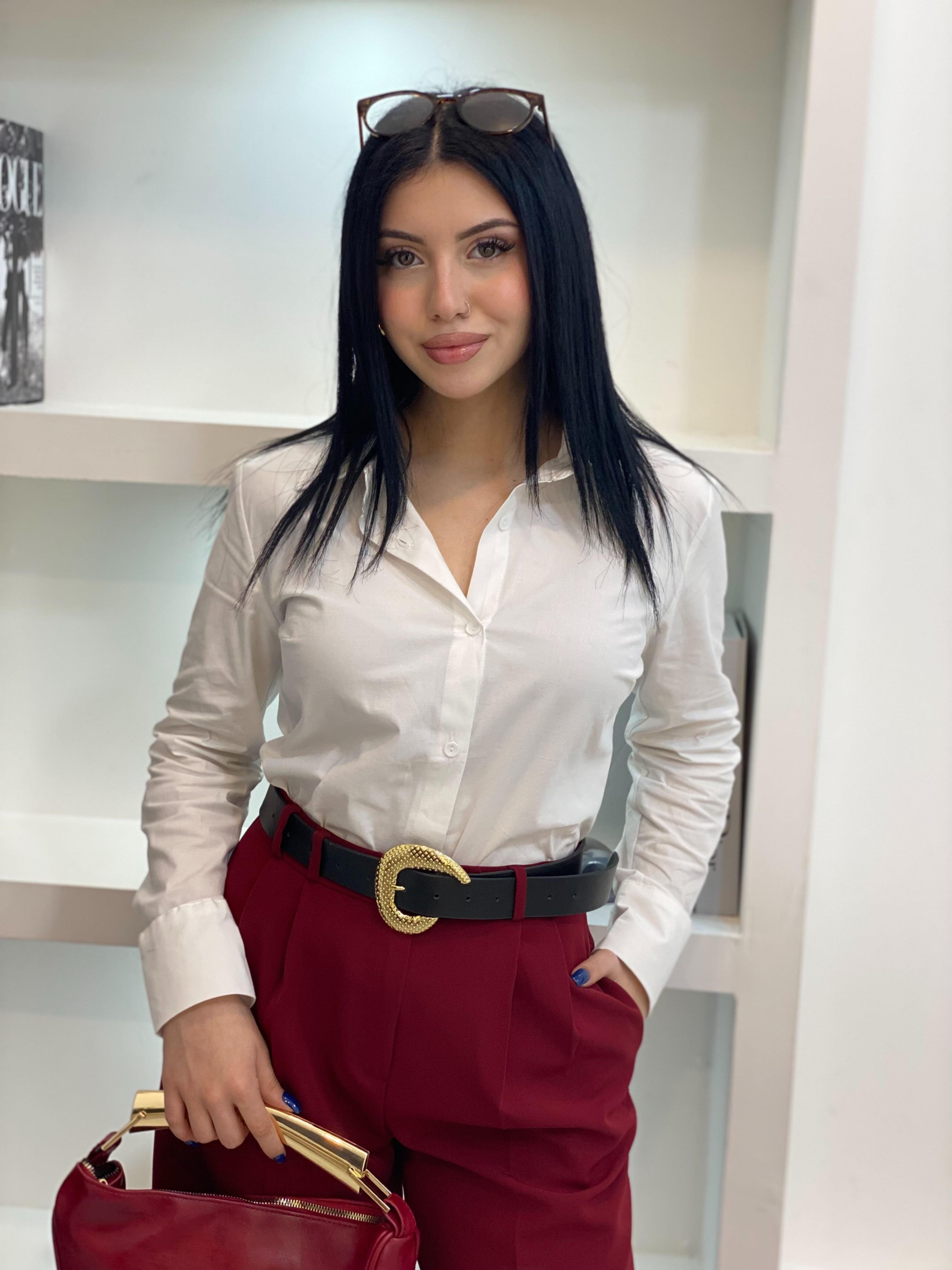 ZR Marka Beyaz Uzun Kol Fit Gömlek 