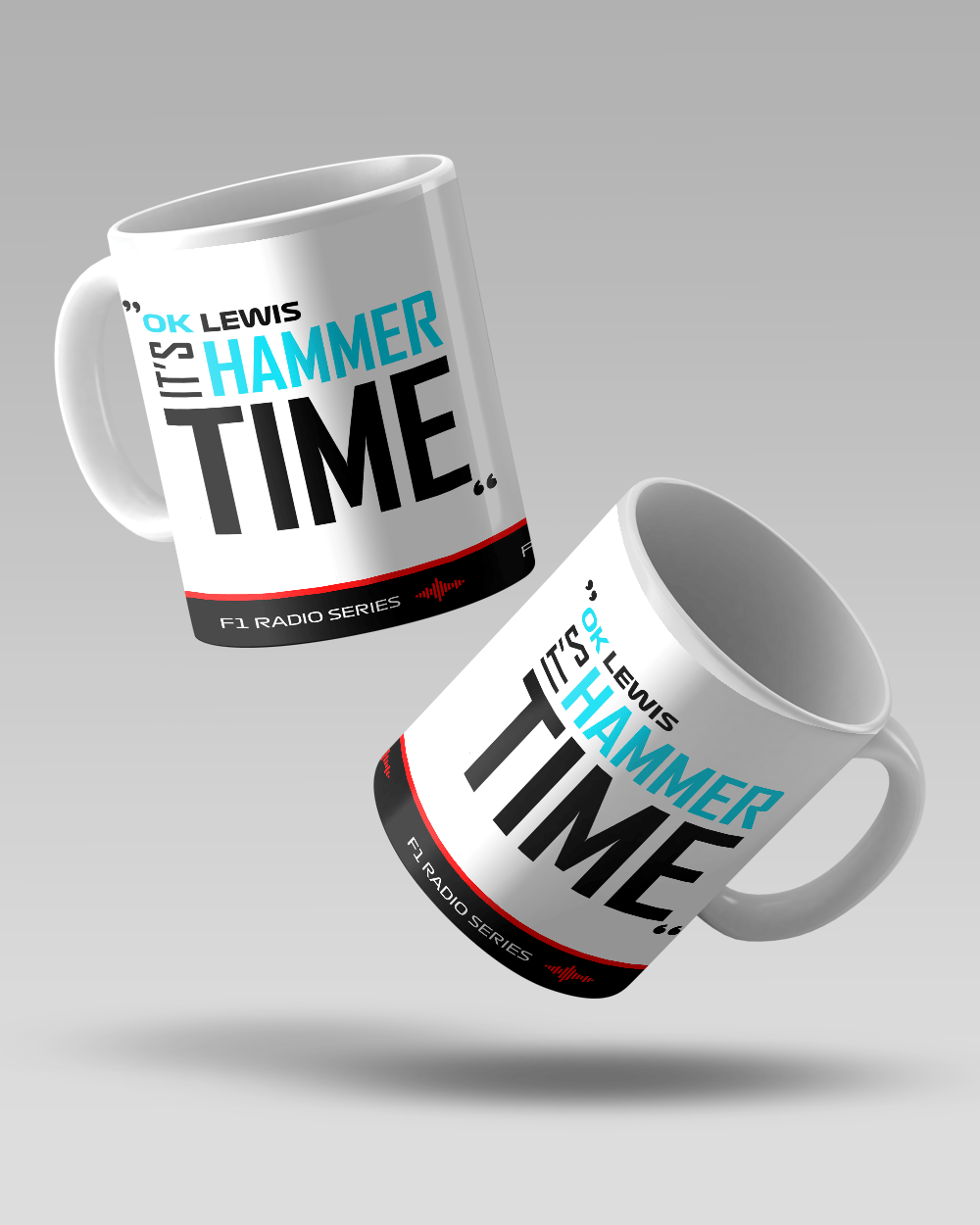 Lewis Hamilton HammerTime Radio Baskılı Kahve Kupa Bardak