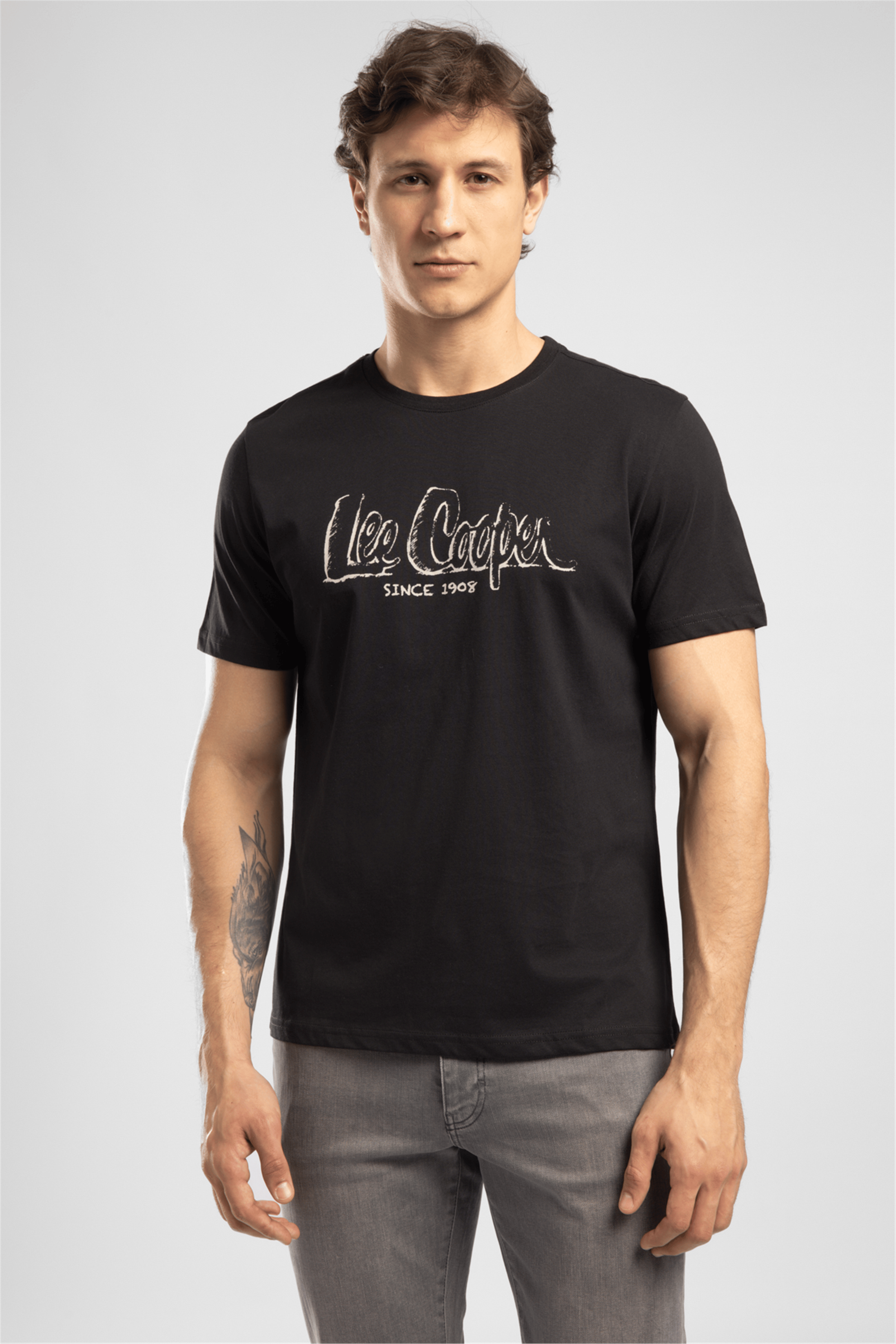 Drawos Erkek Regular Fit %100 Pamuk Basic Bisiklet Yaka T-Shirt
