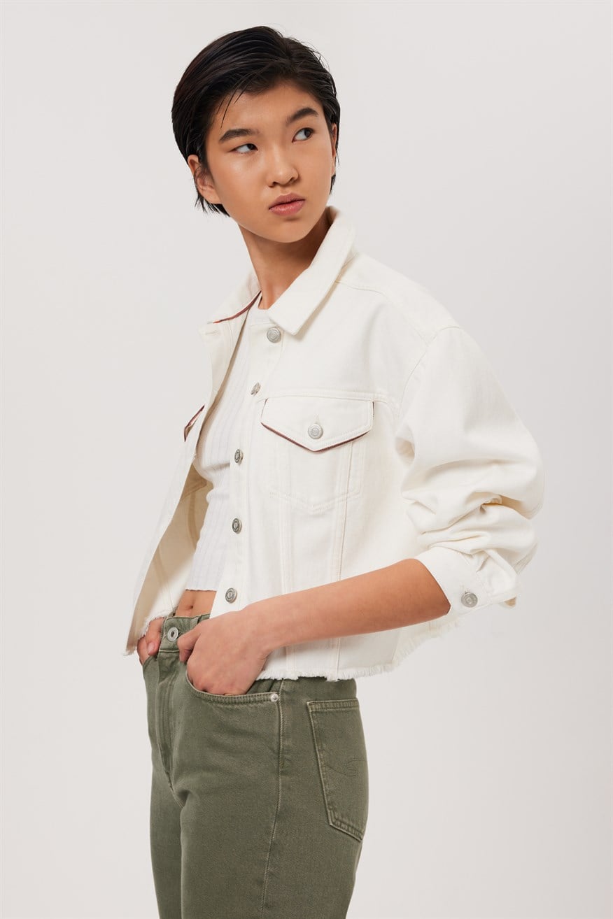 Freya 3 Kadın %100 Pamuk Jean Ceket Denim - Lee Cooper Türkiye