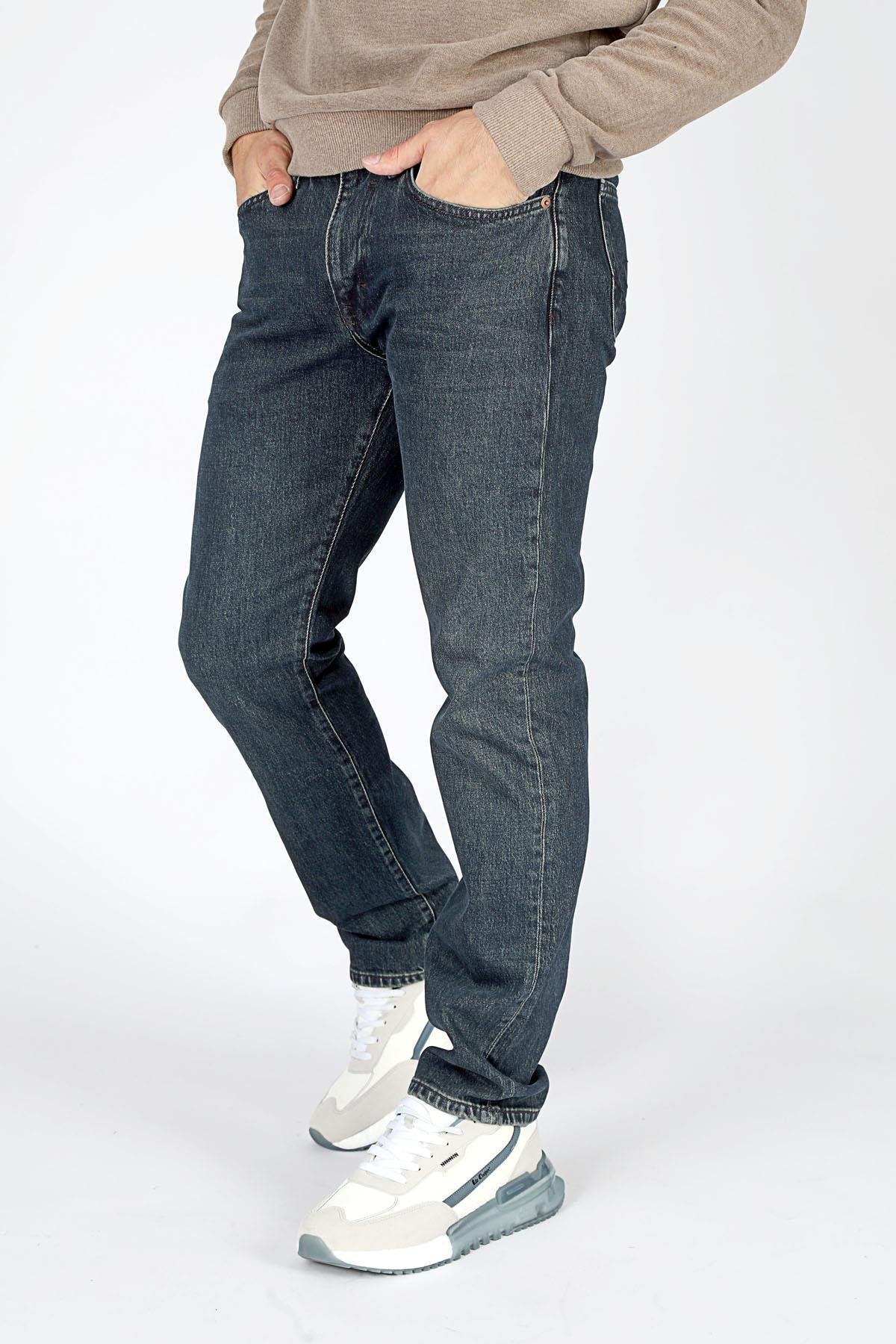 Harry Normal Bel Normal Kesim Düz Paça Neil Azb Dark Erkek Jean