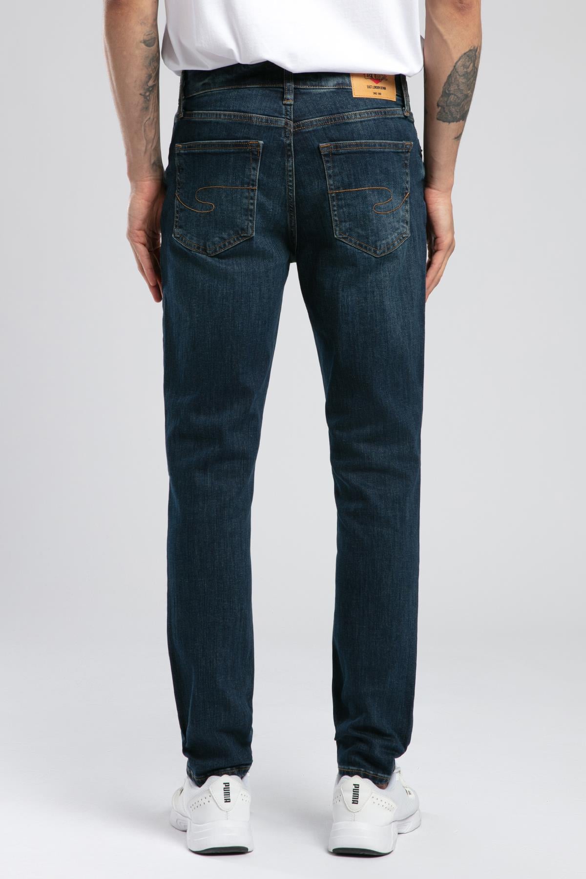 Jack Yüksek Bel Dar Kesim Dar Paça Mavi Erkek Jean Pantolon - Lee