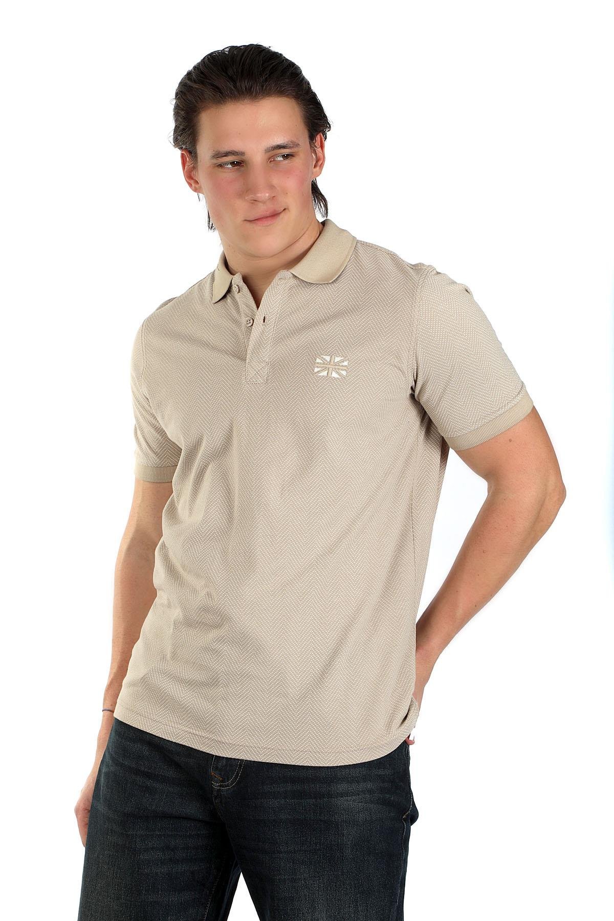 e*i様 *p(R)ojectR® Knit Polo Shirt navagoi-erkek-baskili-pike-