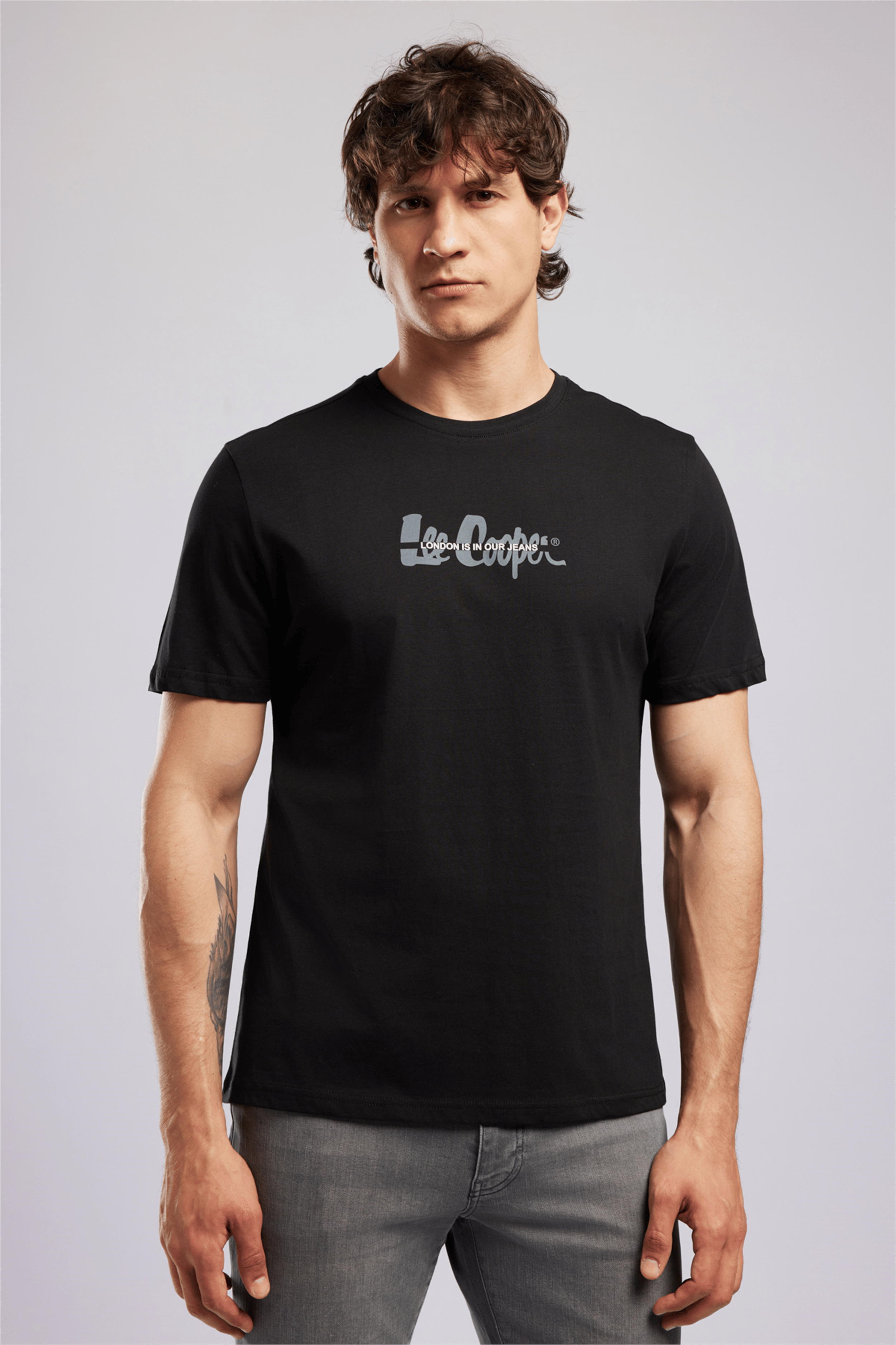 ORAK Erkek Regular Fit %100 Pamuk Baskılı Bisiklet Yaka T-Shirt