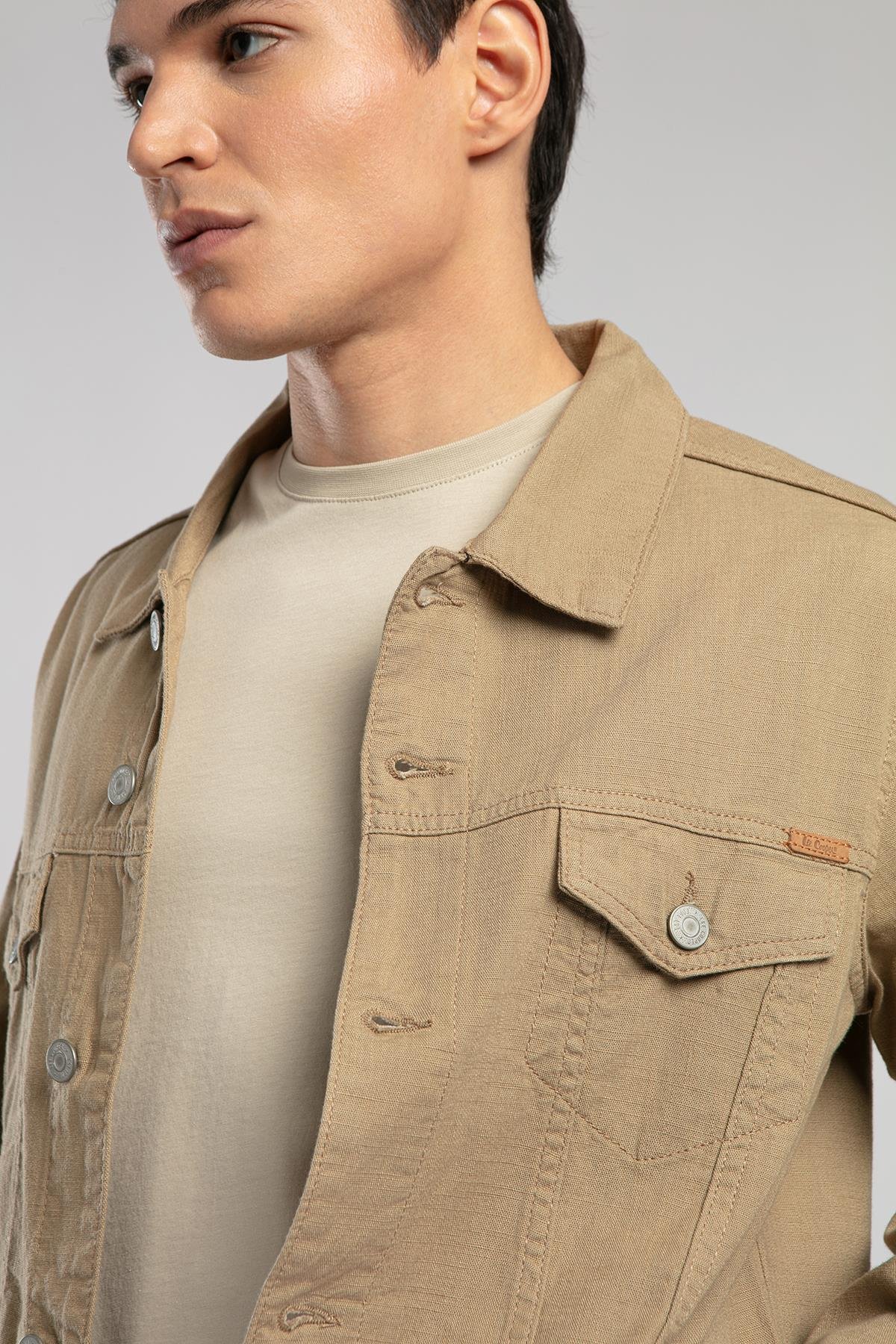 Puebla Nd Erkek %100 Pamuk Dokuma Ceket Camel - Lee Cooper Türkiye