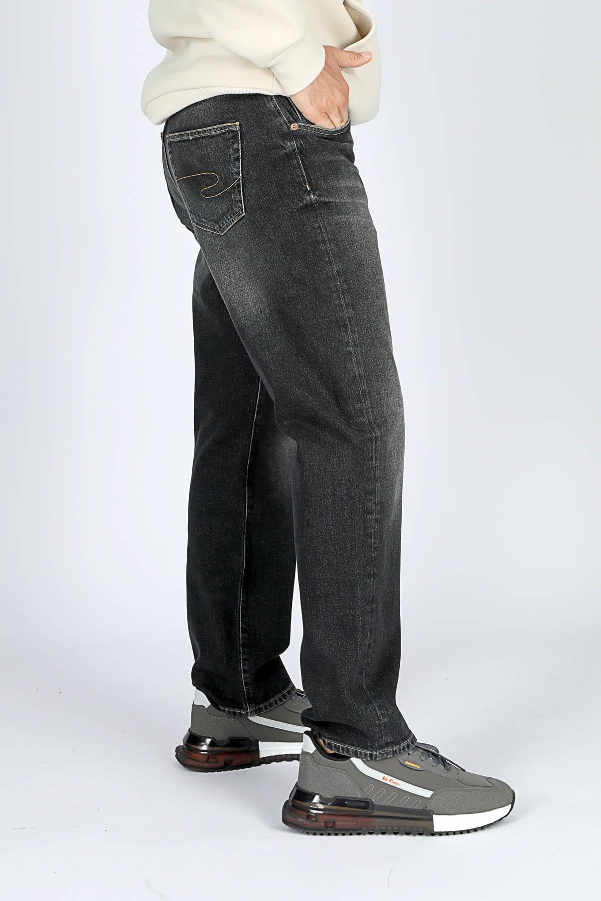 パンツ K.HNudie Jeans Ricky Yüksek Bel Normal Kesim Düz Paça Francesca Mbk Mid Erkek