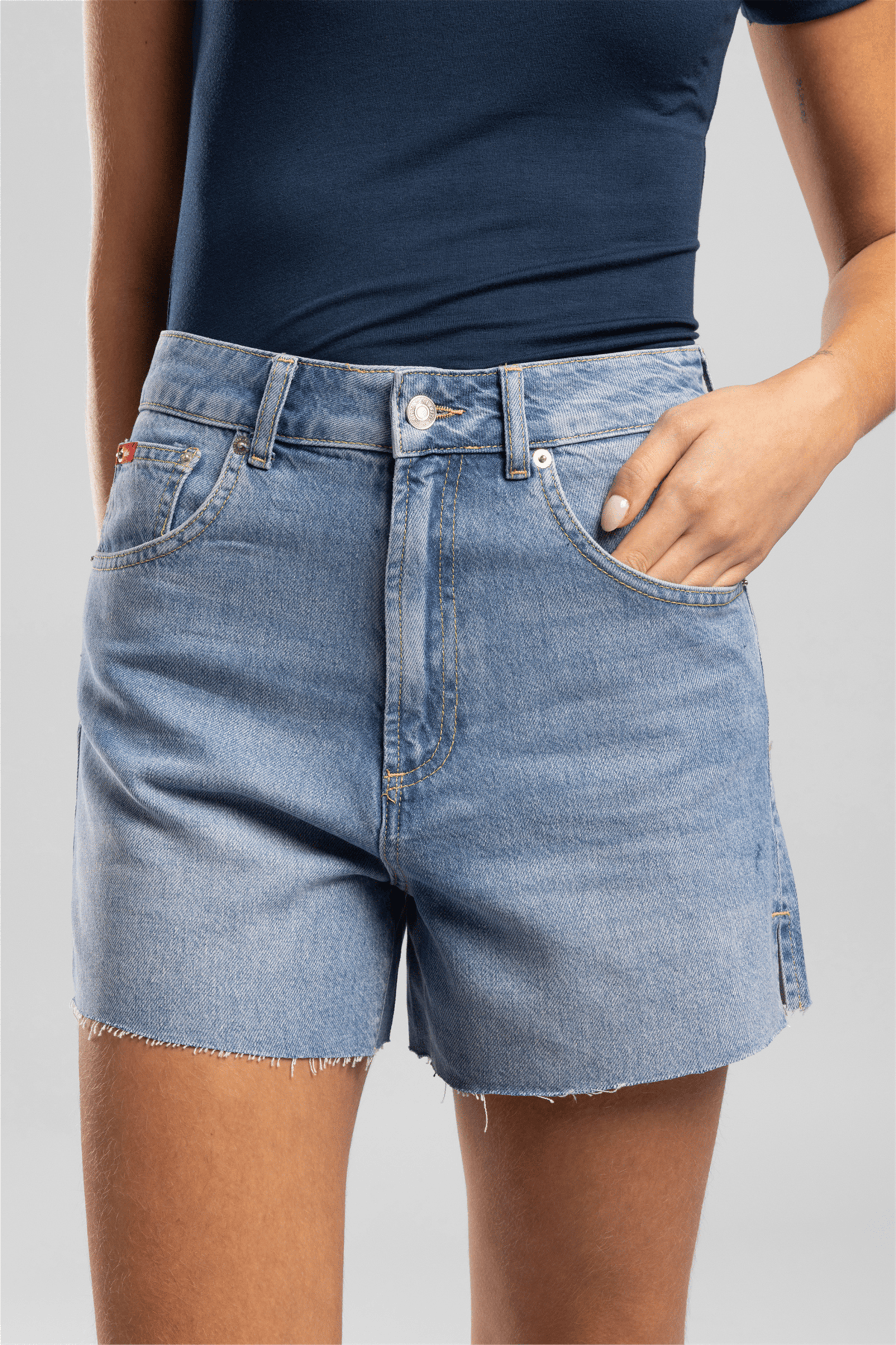 Zaı Kadın Jean Şort Mavi - Lee Cooper Türkiye