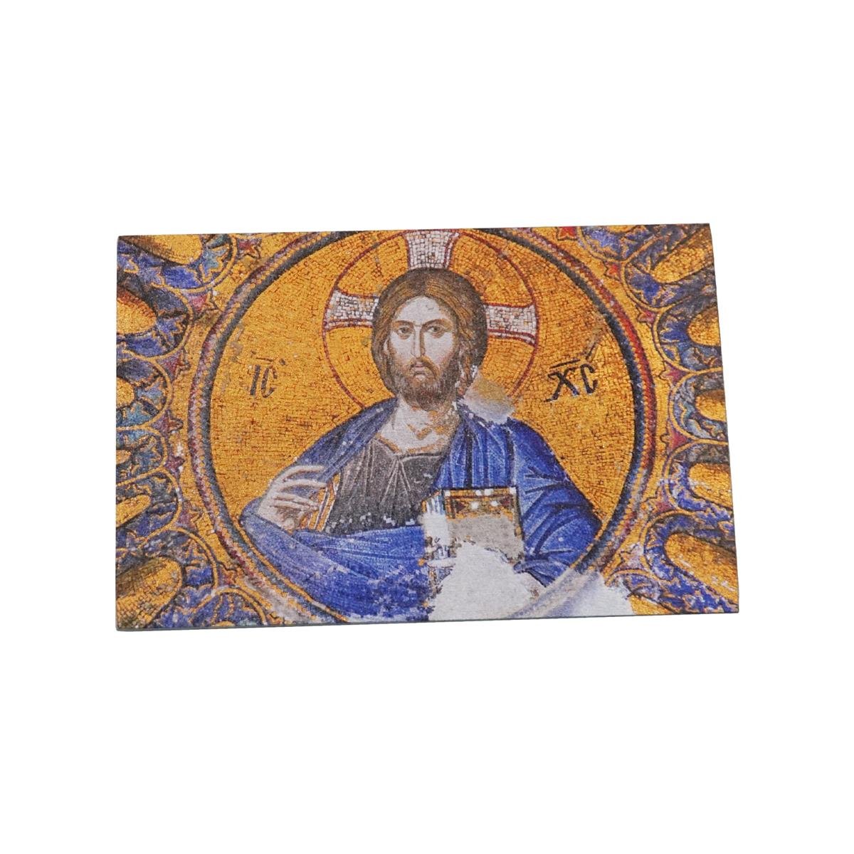 Hz. İsa Ayasofya Varaklı Ahşap Kartpostal | ANADOLIA