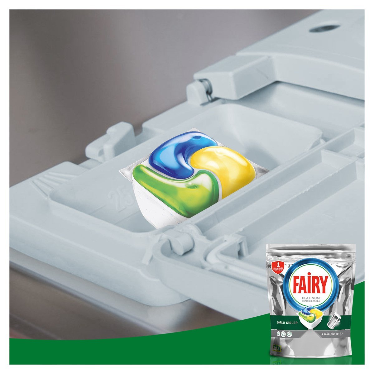 Fairy Platinum 60 Yıkama Bulaşık Makinesi Deterjanı Kapsülü Limon Kokulu