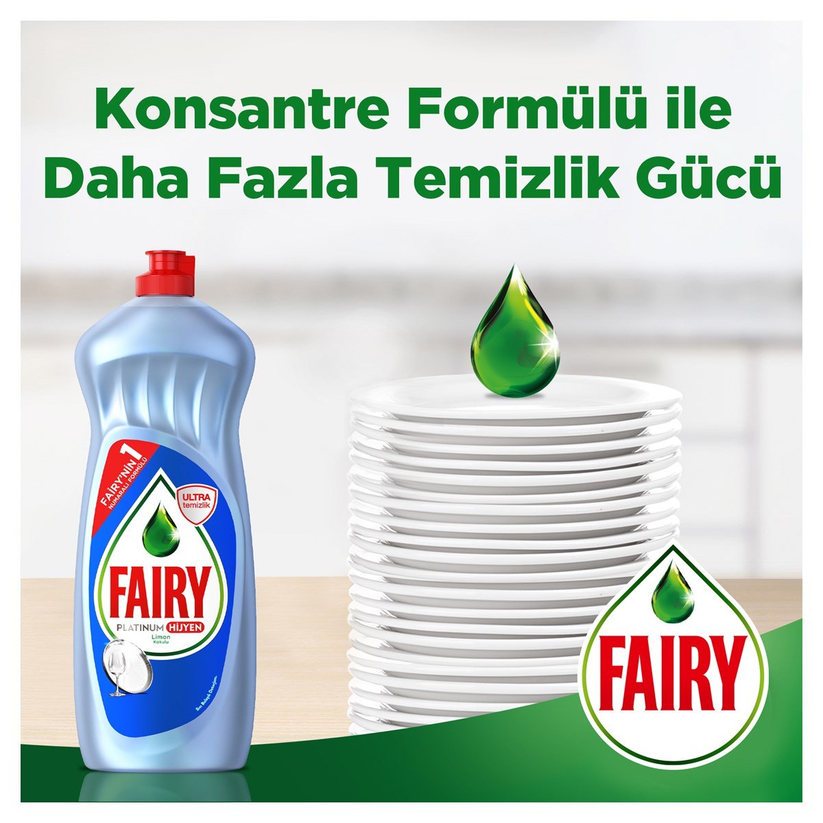Fairy Platinum 750 ml Bulaşık Deterjanı Hijyen