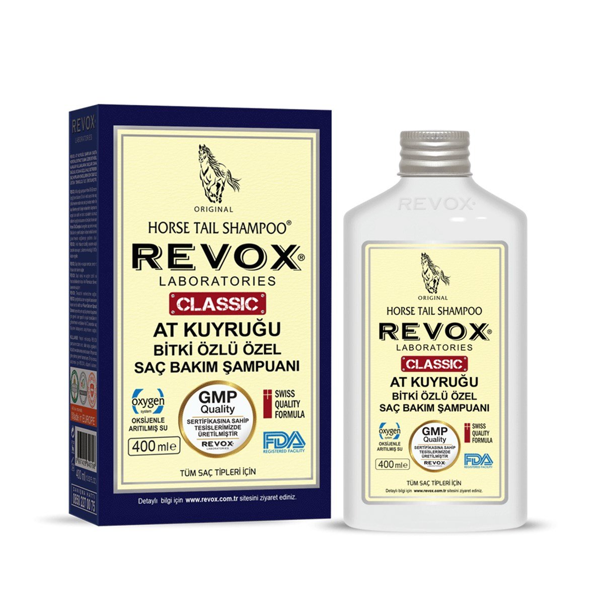 Revox At Kuyruğu Bitki Özlü Özel Saç Bakım Şampuanı 400ml - Kampanya,  İndirim