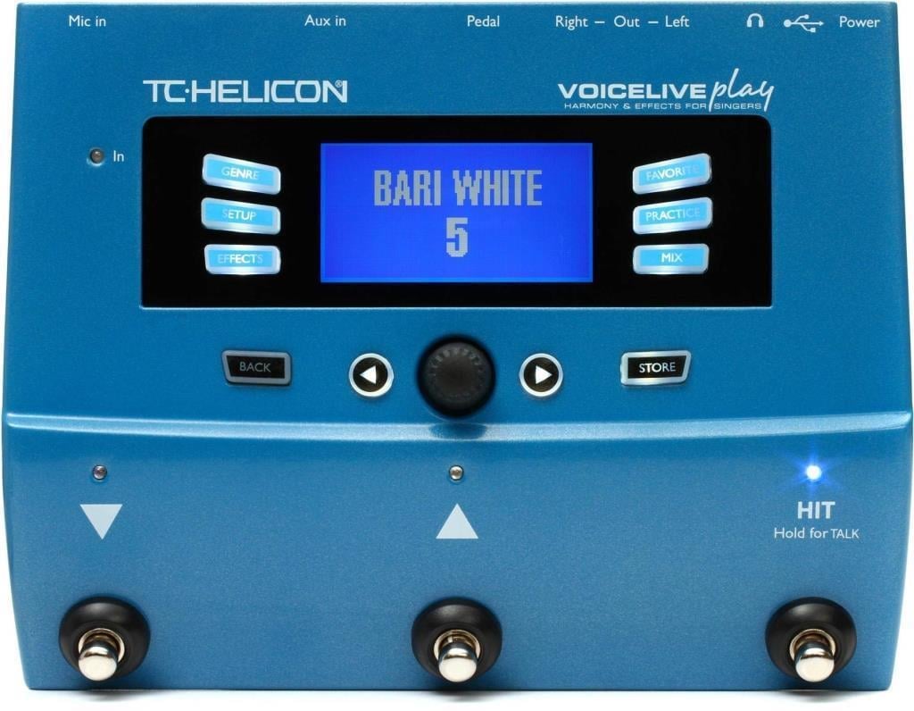 極美品 TC HELICON VoiceLive Play 青 スイッチ付き TC Helicon VoiceLive Play Vokal Prosesör