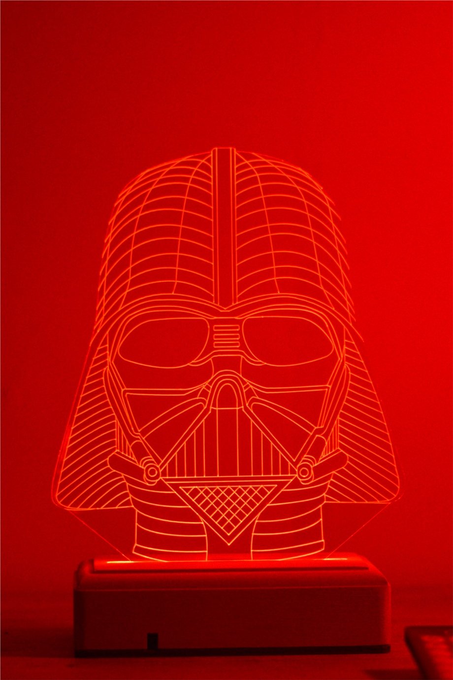 Darth Vader 3d 16 Renk Gece Lambası