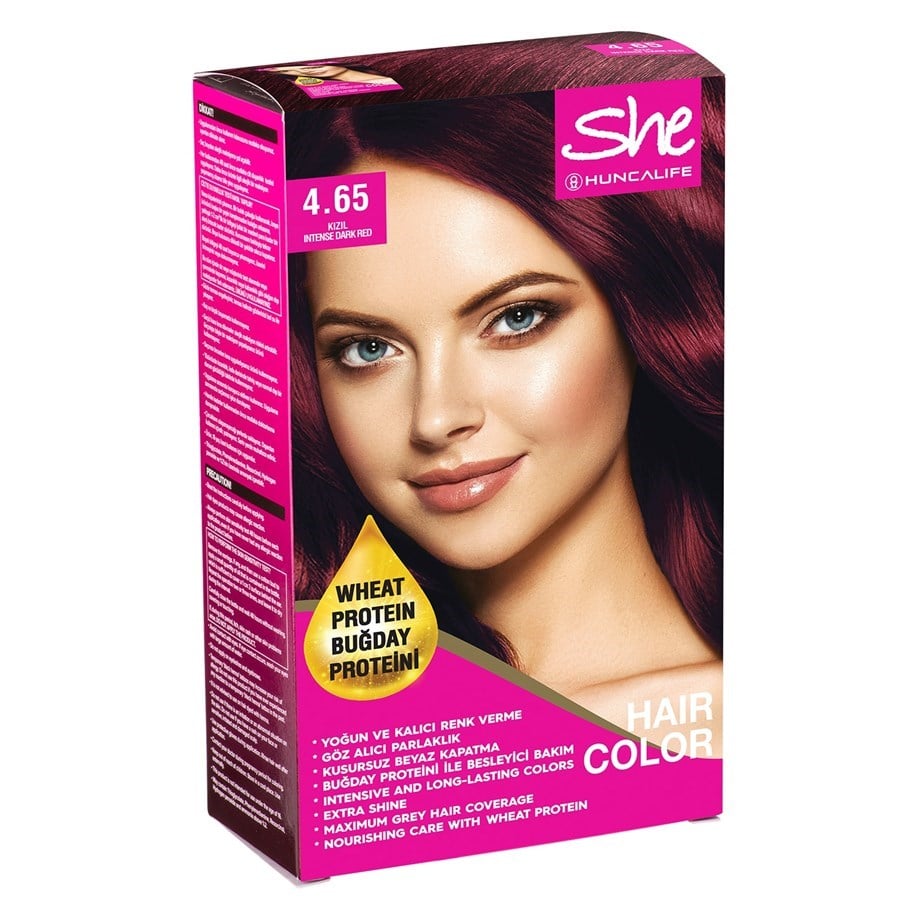 SHE Natural Color Saç Boyası 4.65 Kızıl - Hunca Shop