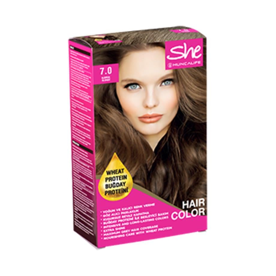 SHE Natural Color Saç Boyası 7.0 Kumral - Hunca Shop