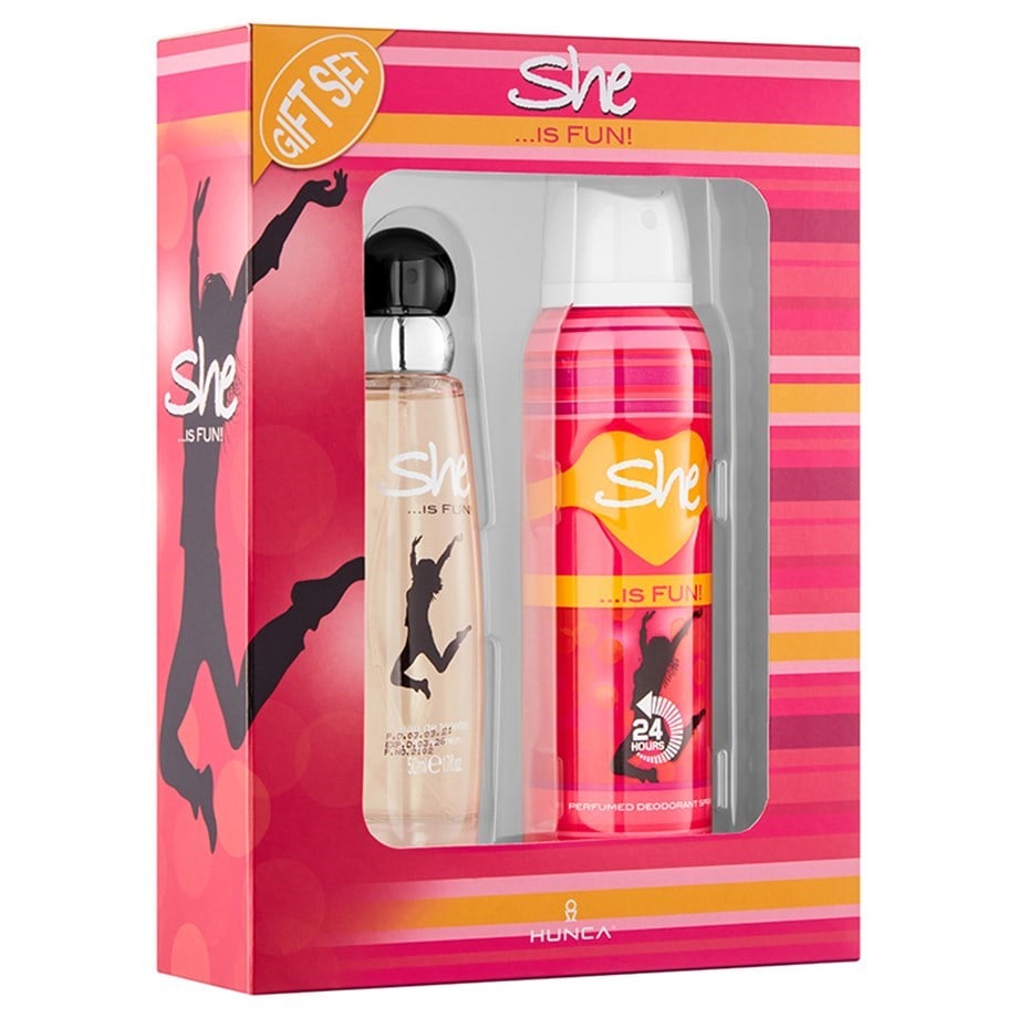 SHE Fun Kadın Parfüm Seti 50 ml EDT + 150 ml Deodorant - Hunca Shop