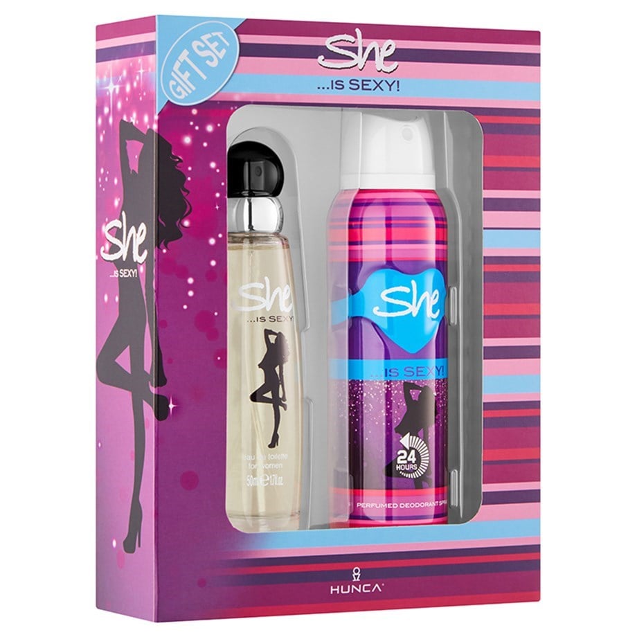 SHE Sexy Kadın Parfüm Seti 50 ml EDT + 150 ml Deodorant - Hunca Shop