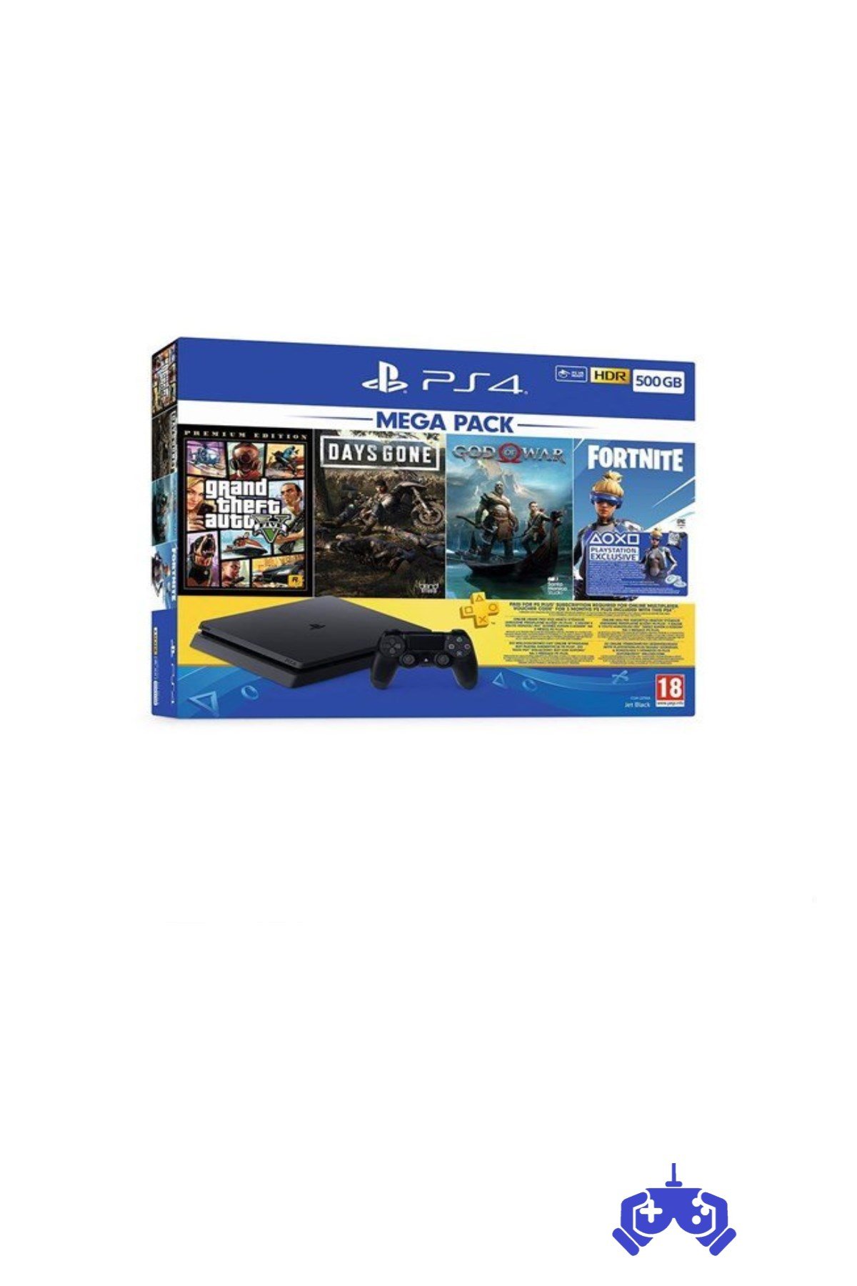 SONY Playstation 4 Oyun Konsolu + GTA V+Days Gone+God Of War+3 AY PS PLUS  Mega Paket Şimdi En Ucuz Fiyatıyla Burada