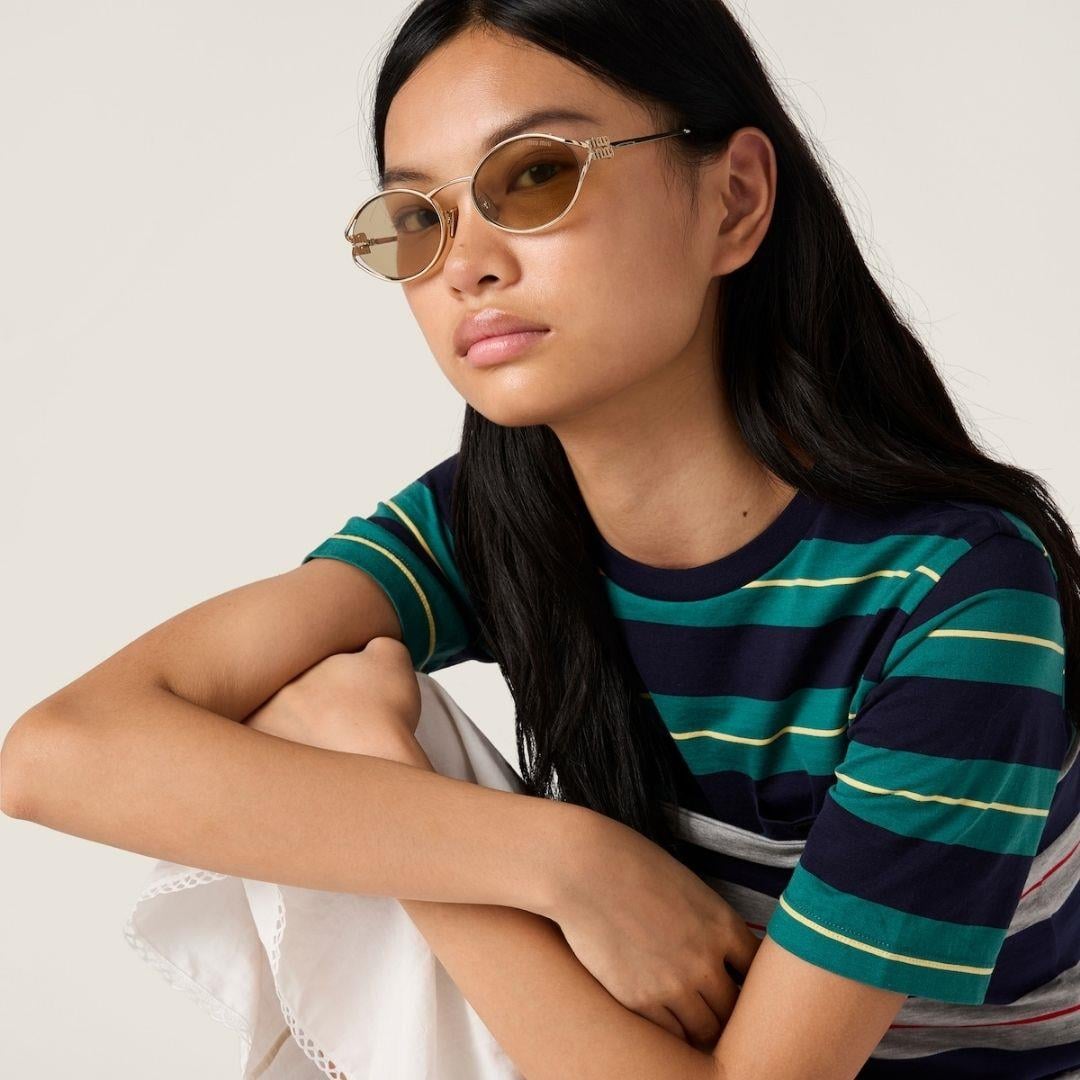 Miu Miu güneş gözlüğü 52y zvn-10r 54-21 / unisex güneş gözlüğü