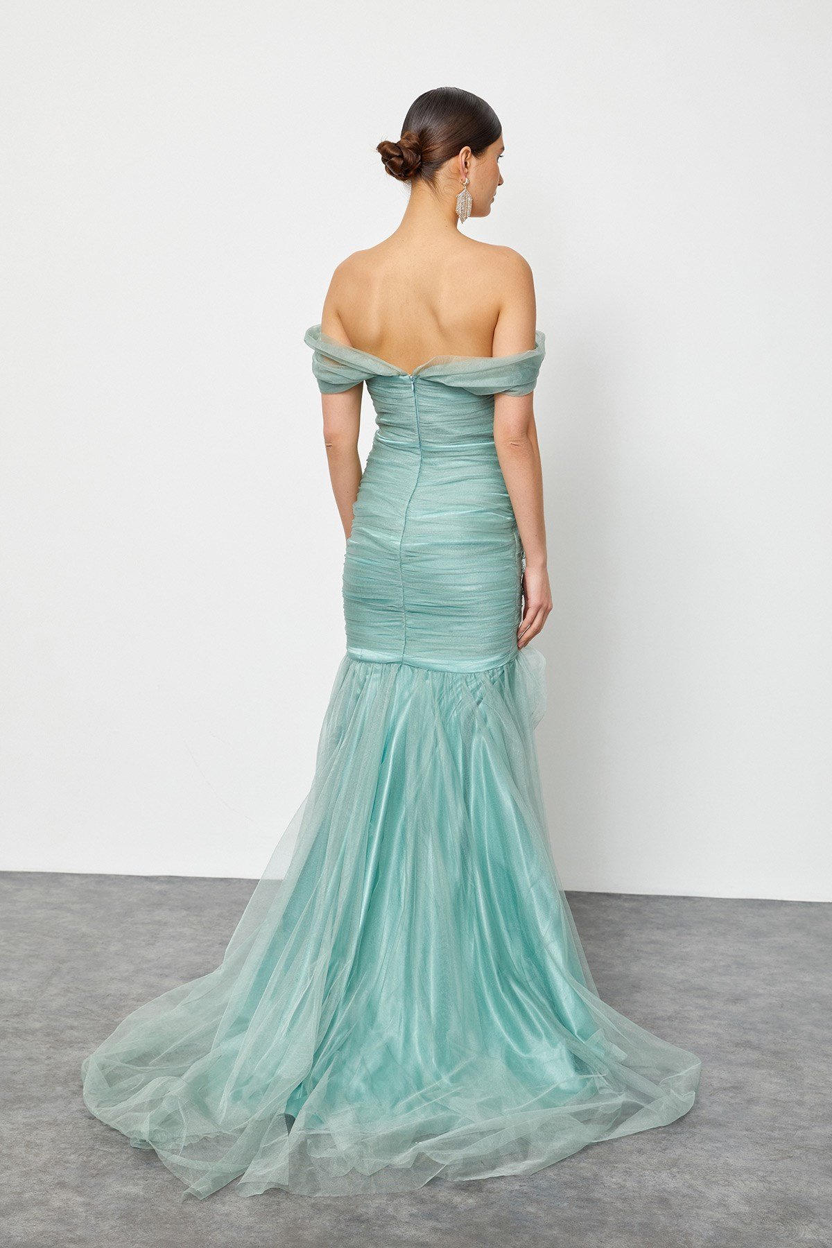 Dark mint hotsell green dress