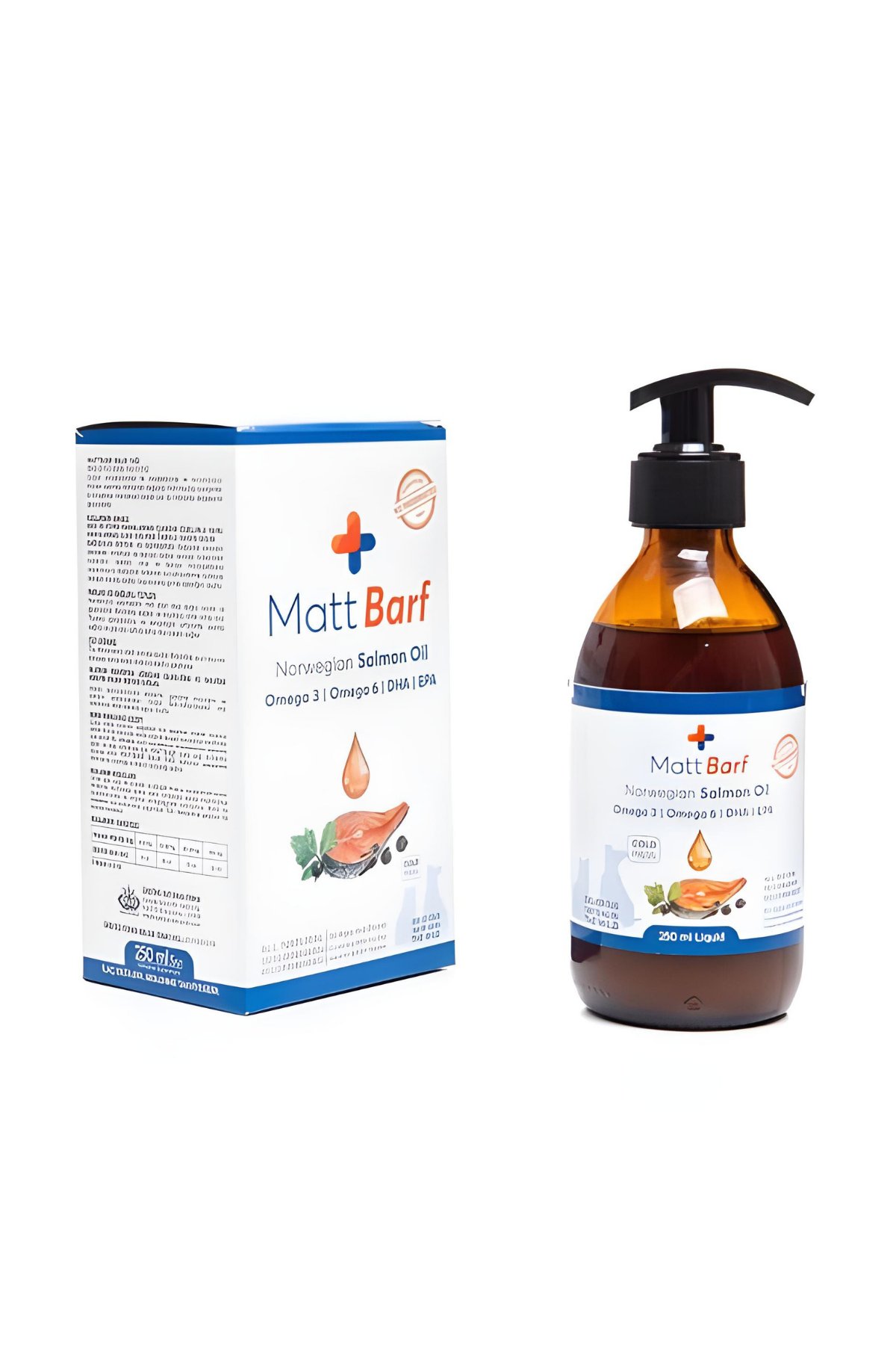 Matt Barf Kedi ve Köpekler Için Somon Yağı 250 Ml