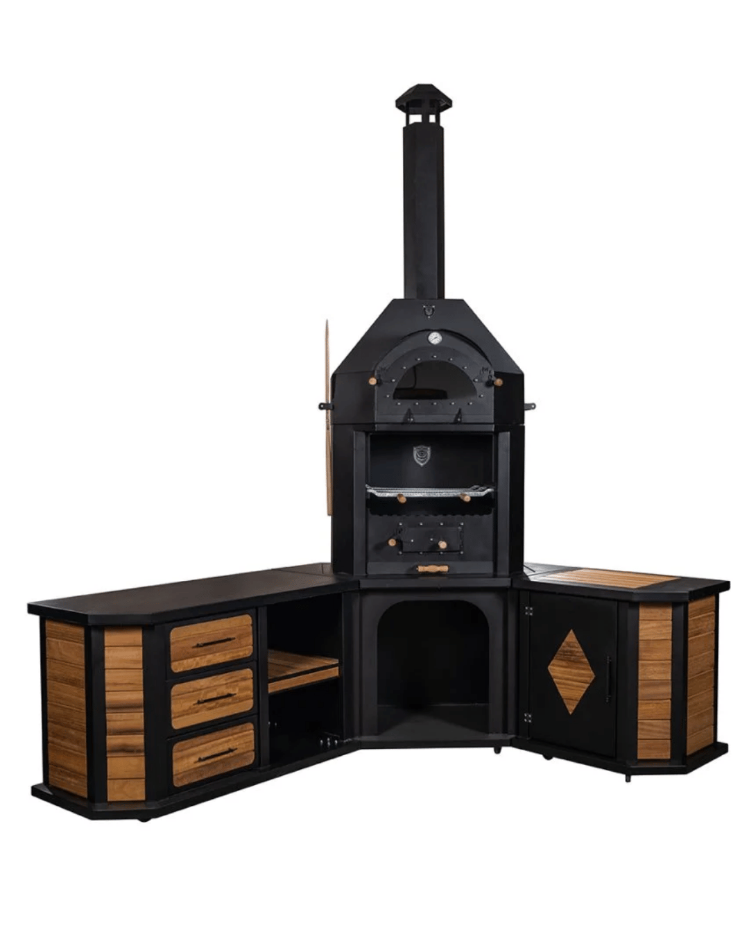 工芸品 Alfredo Barbine ZS Hermanos Avangarde Köşe Fırınlı Barbekü - Ereyon
