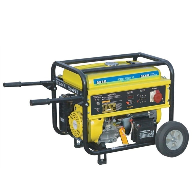 Aksa AAP-8000E3 Benzinli Trifaze Jeneratör 8kVA (4 Zamanlı Motor