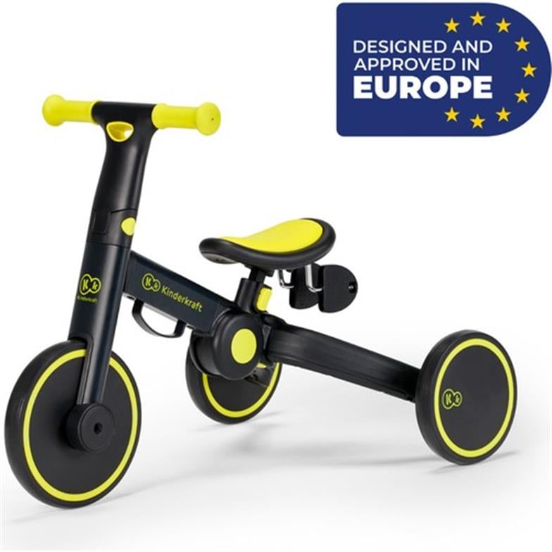 Kinderkraft 4TRIKE Üç Tekerlekli Bisiklet Black Volt - Ereyon