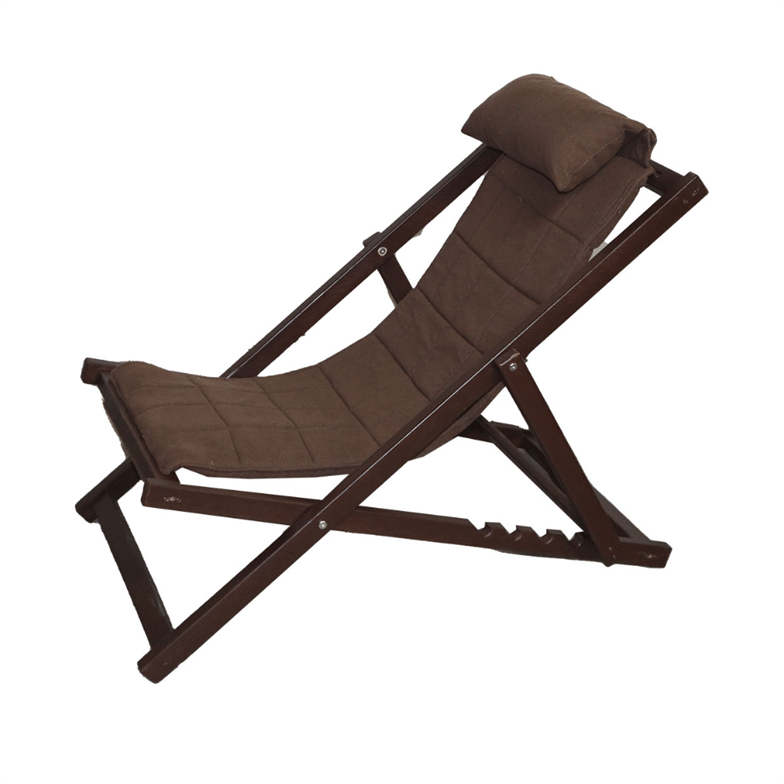 Mobildeco Relax Katlanabilir Bahçe Sandalyesi Şezlong Ceviz Kahverengi