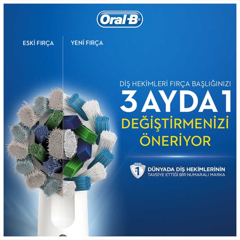 Oral-B Pro1 790 Şarj Edilebilir Diş Fırçası Cross Action Temiz Dişler