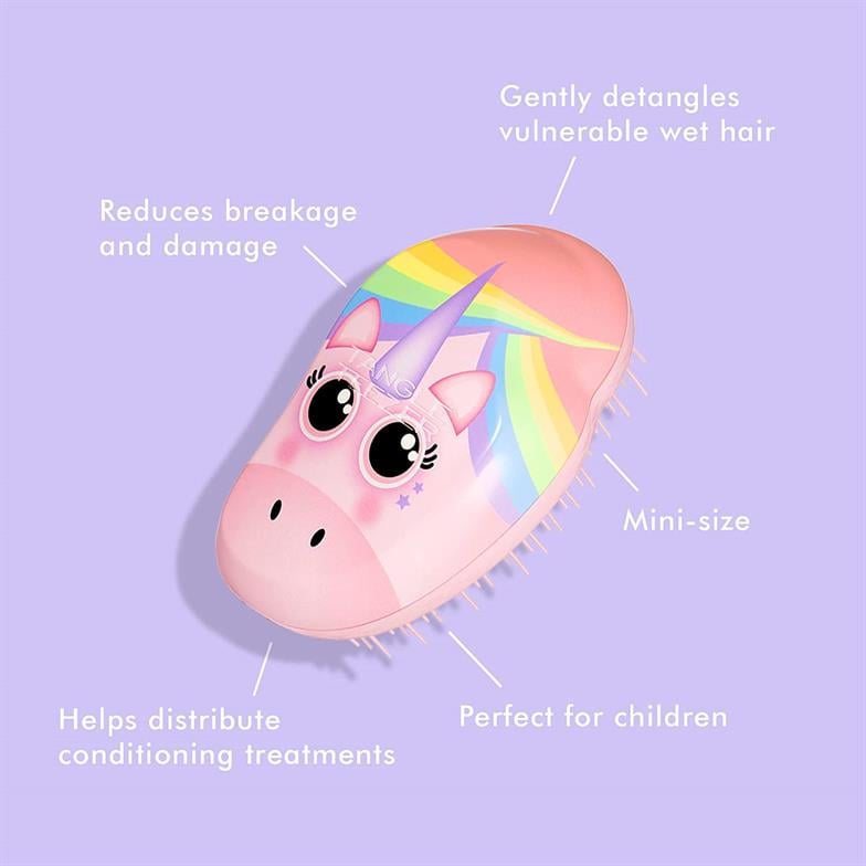 Tangle Teezer Mini Pembe Unicorn Çocuk Saç Fırçası Saç Bakımı Şenliği!