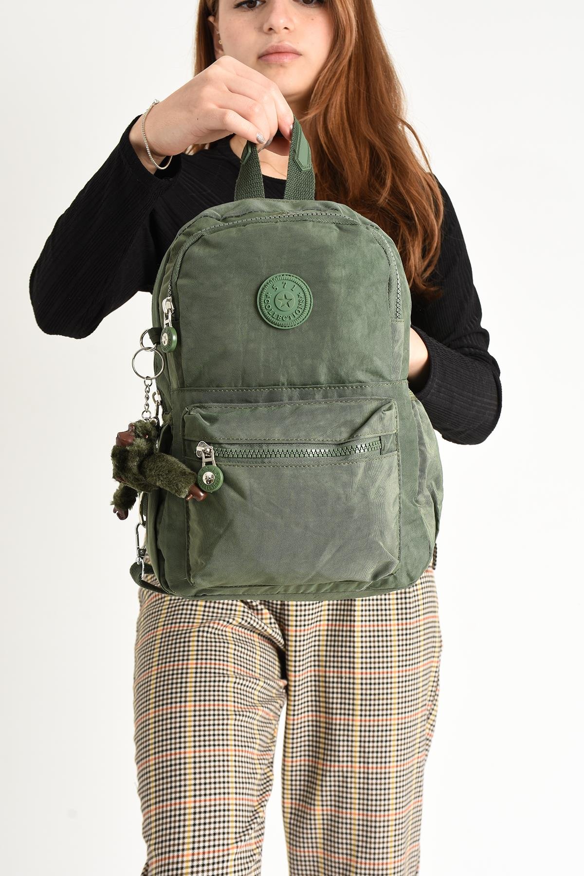 Hem Sırt Hem Göğüs Spor Genç Kadın Çantası Yeşil (Model: 571-8C)
