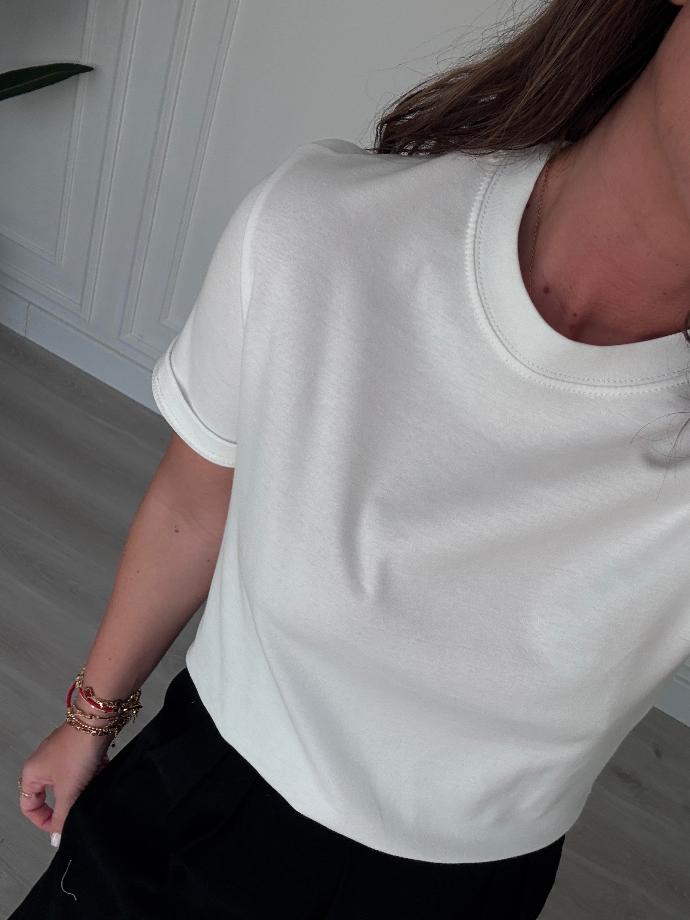 Orijinal Marka %100 Cotton Beyaz T-Shirt
