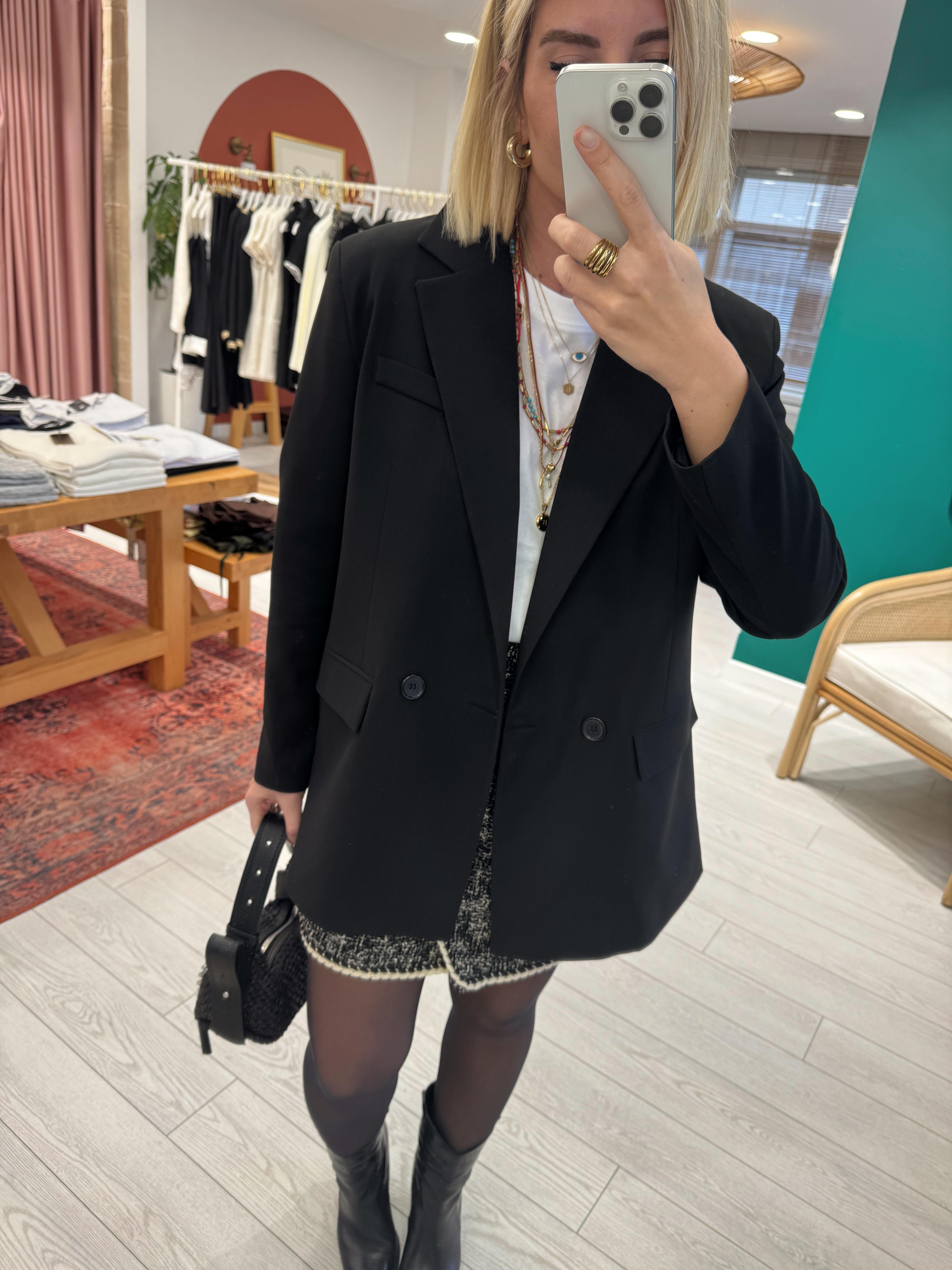Orjinal Marka Siyah Blazer Ceket