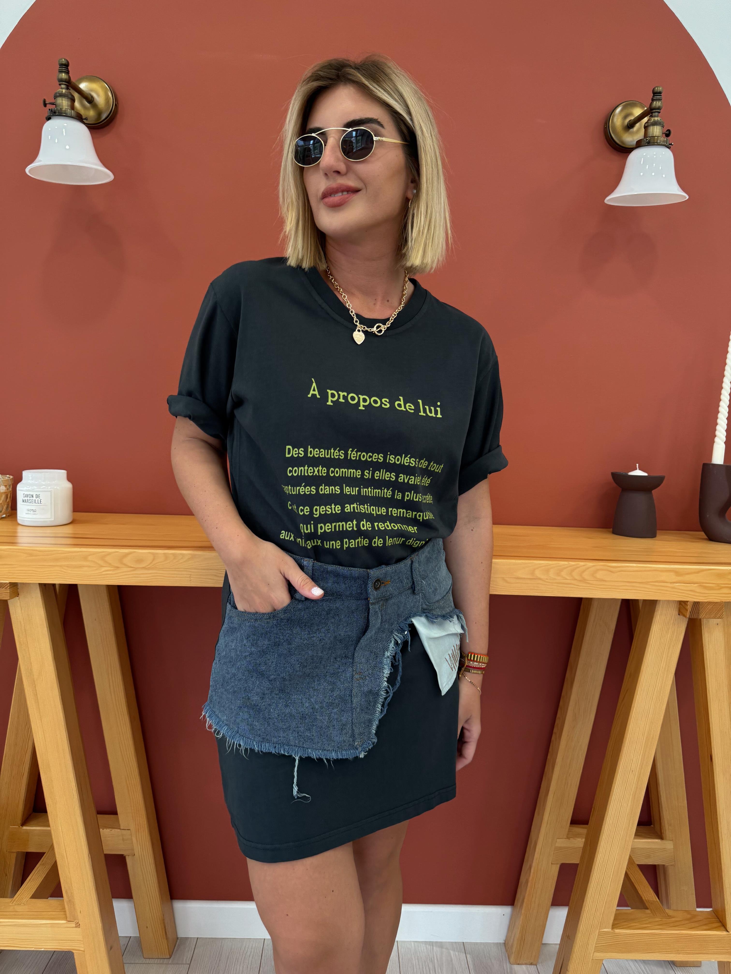 Orjinal Model Denim Mix Füme Penye Elbise