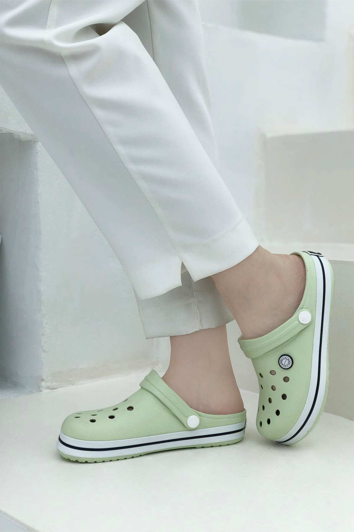 Apella Unisex Crocs Yeşil 800-2 | Mybella Shoes