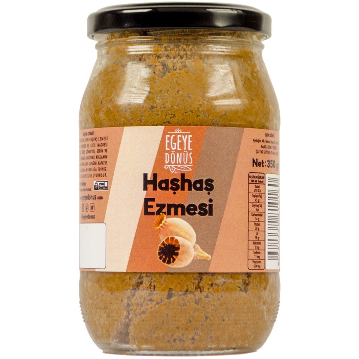 Sarı Haşhaş Ezmesi 300 gr Kavanoz