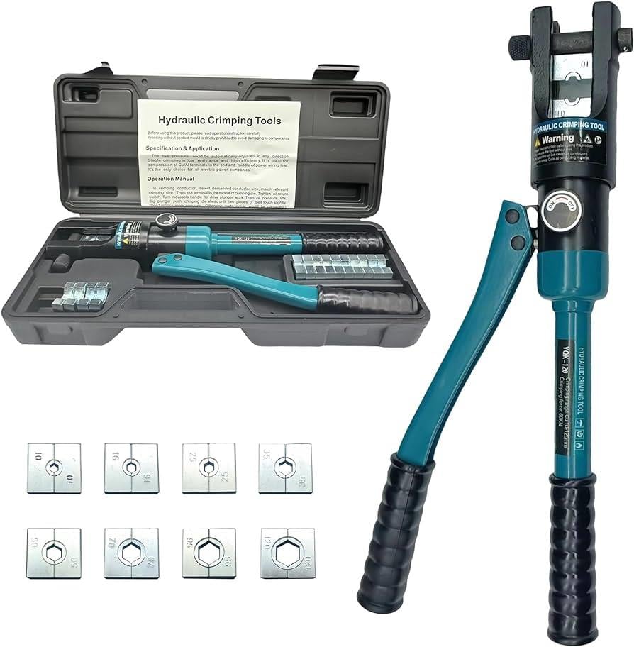 Zupper-Tools YQK-120 Hidrolik SKP Sıkma Pensesi | 10-120 mm² Çantalı