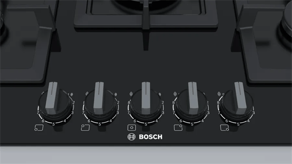 Bosch PPQ7A6B20 Serie | 6 Gazlı Ocak 75 cm Sert cam, Siyah / todohome.com.tr
